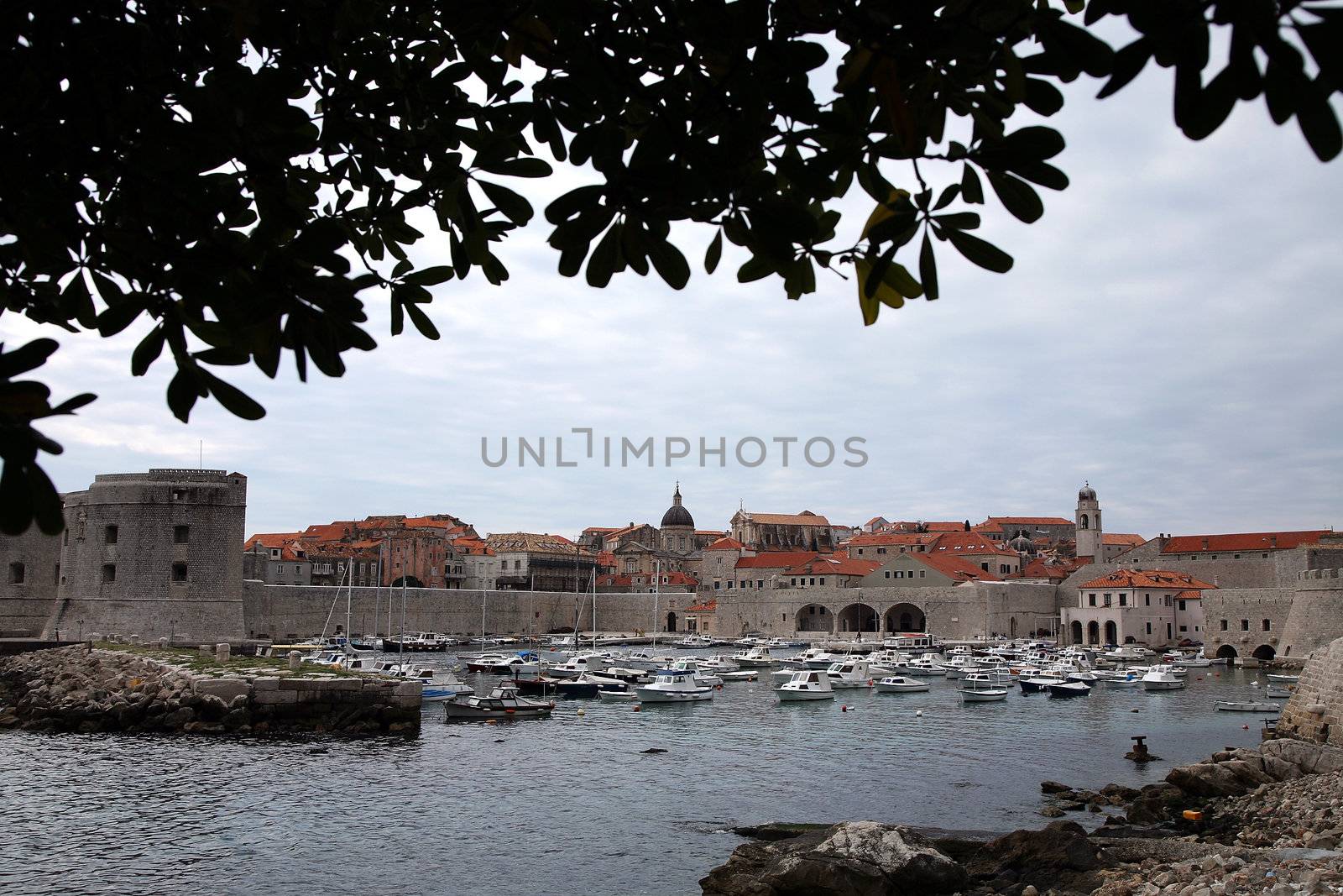 View on harbour's panorama - Dubrovnik by fotokate