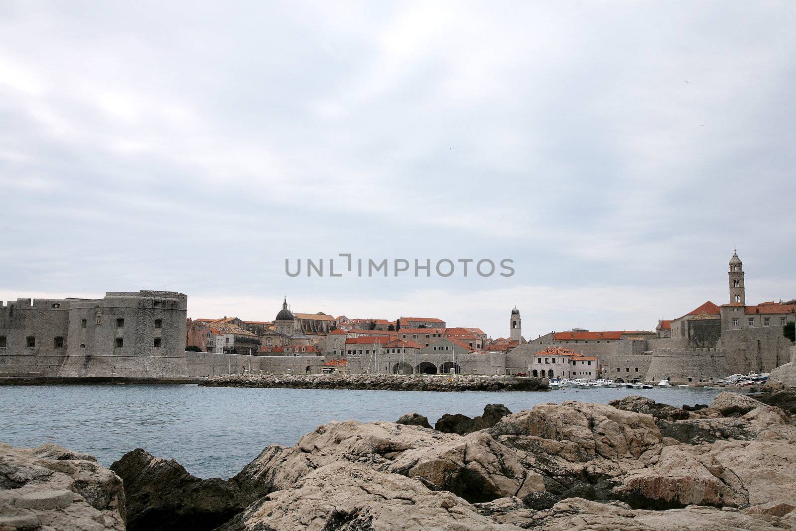 View on harbour's panorama - Dubrovnik by fotokate