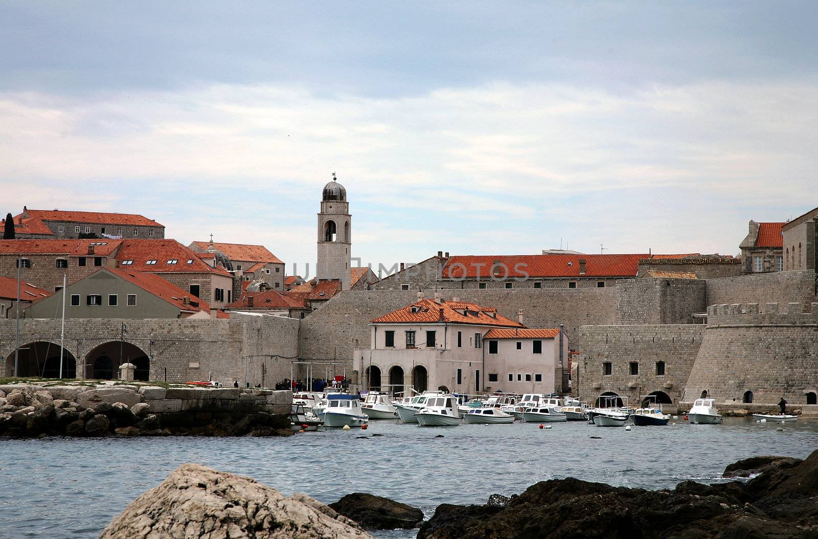 View on harbour's panorama - Dubrovnik by fotokate