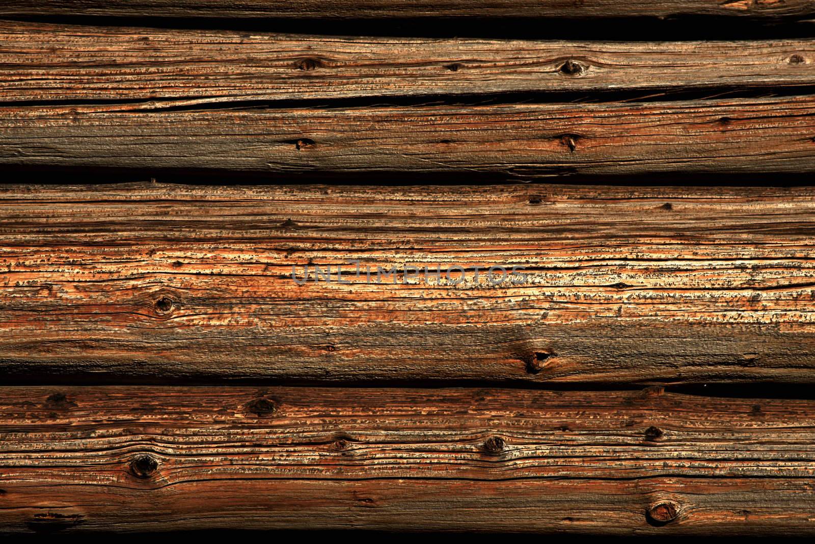 Close view of a rustical wood background