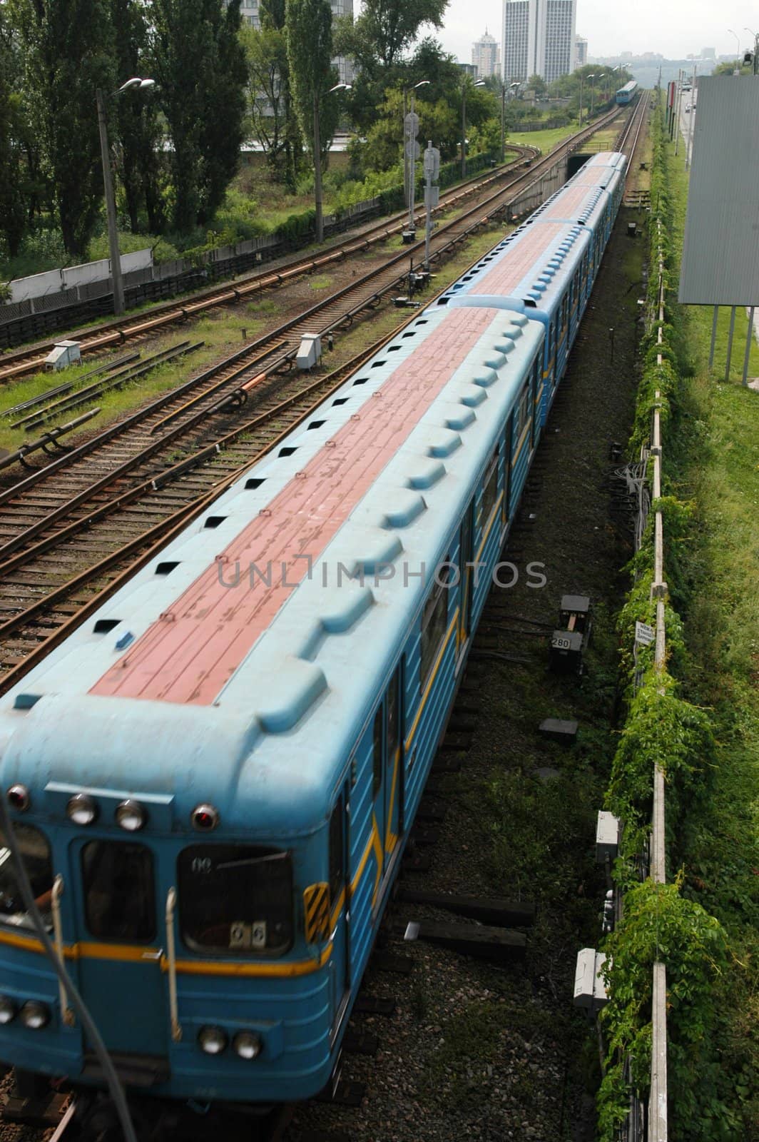 train just leaving the station                         