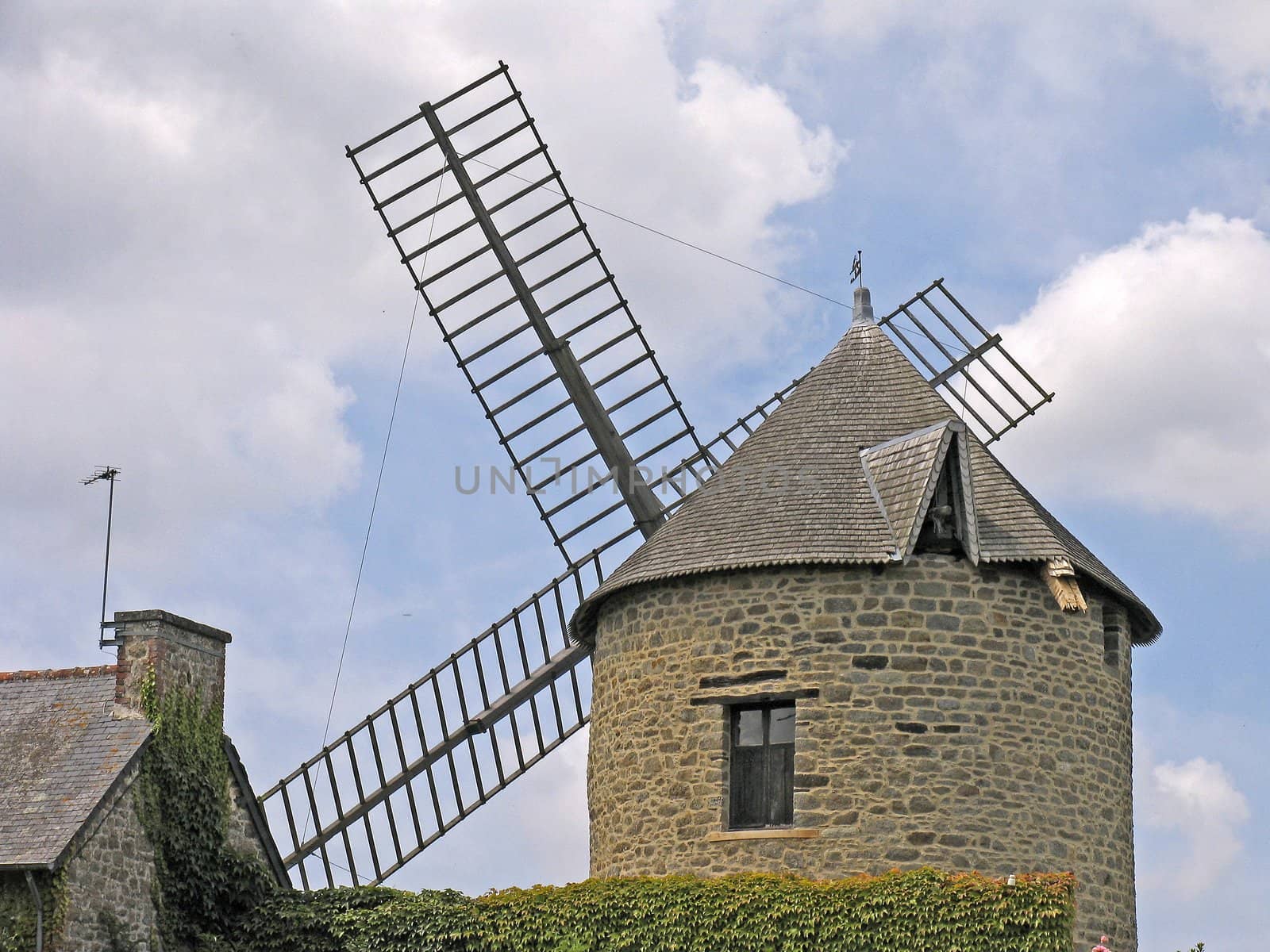 Windmill in Mont-Dol, Brittany. Mont-Dol, Windmühle