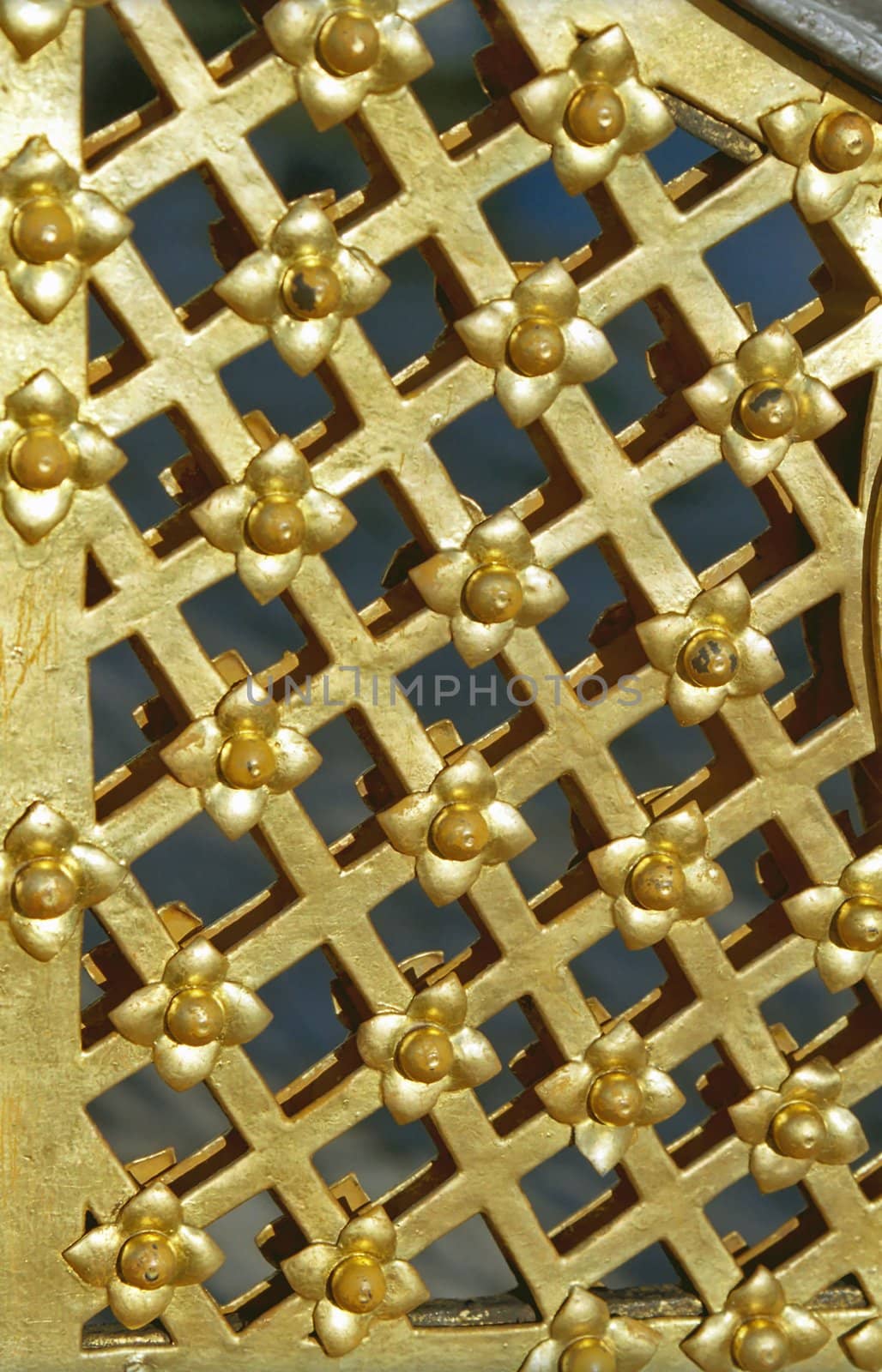 Fragment of golden grating 