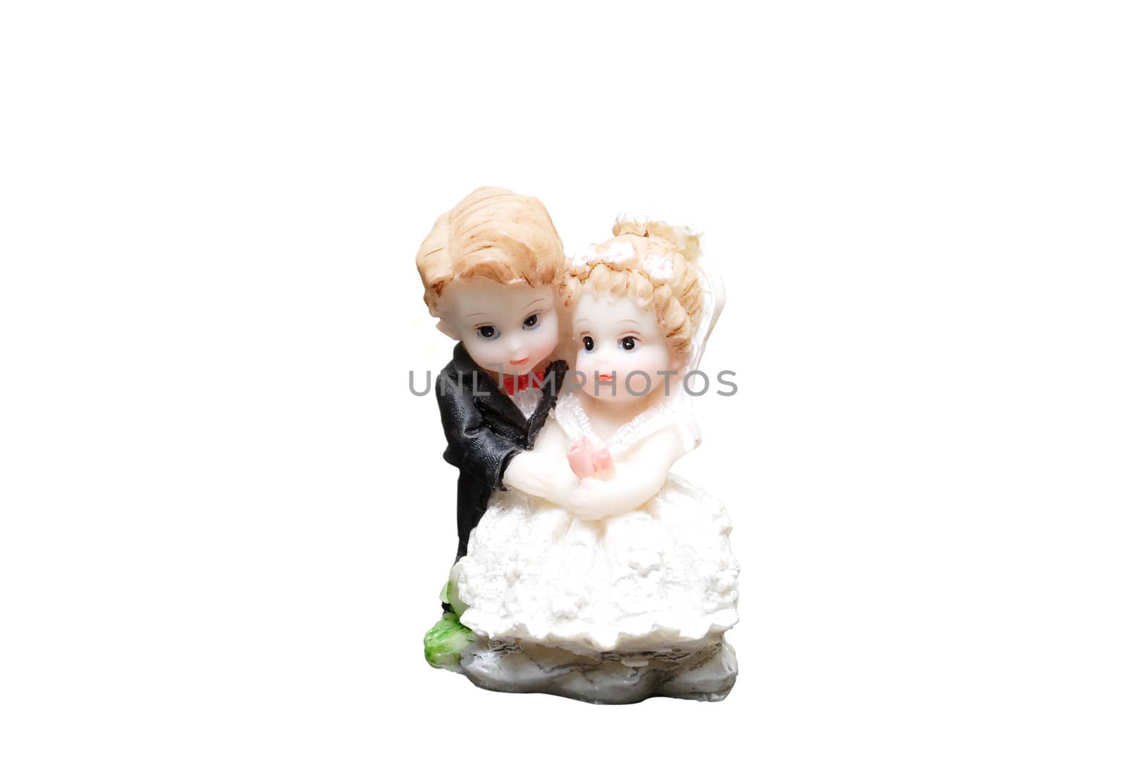 ceramic figures of newly-mariied couple by vsurkov