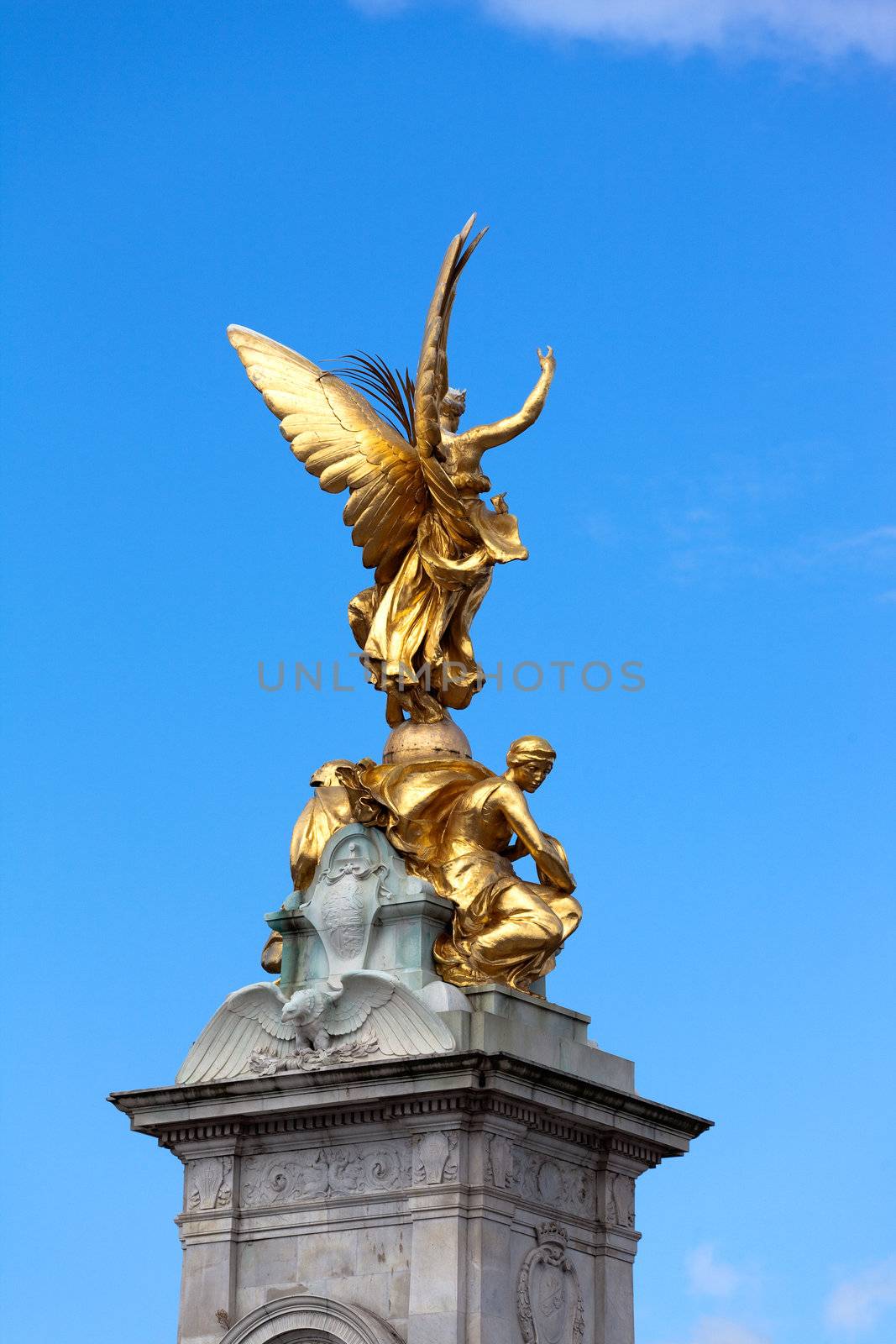 Statue of Victory on pinnacle of Queen Victoria Memorial, London by ints