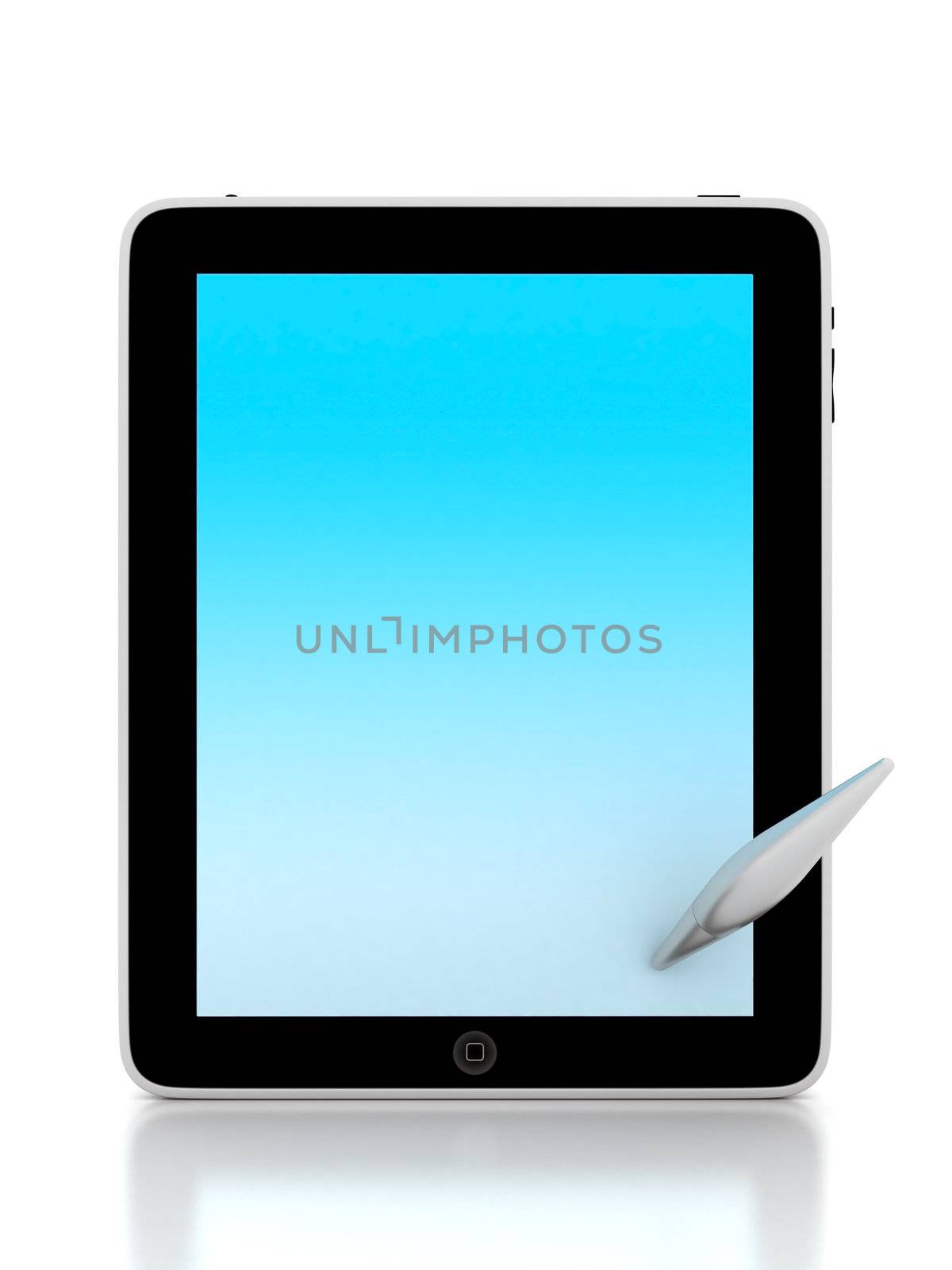 Image of computer technology on a white background isolated