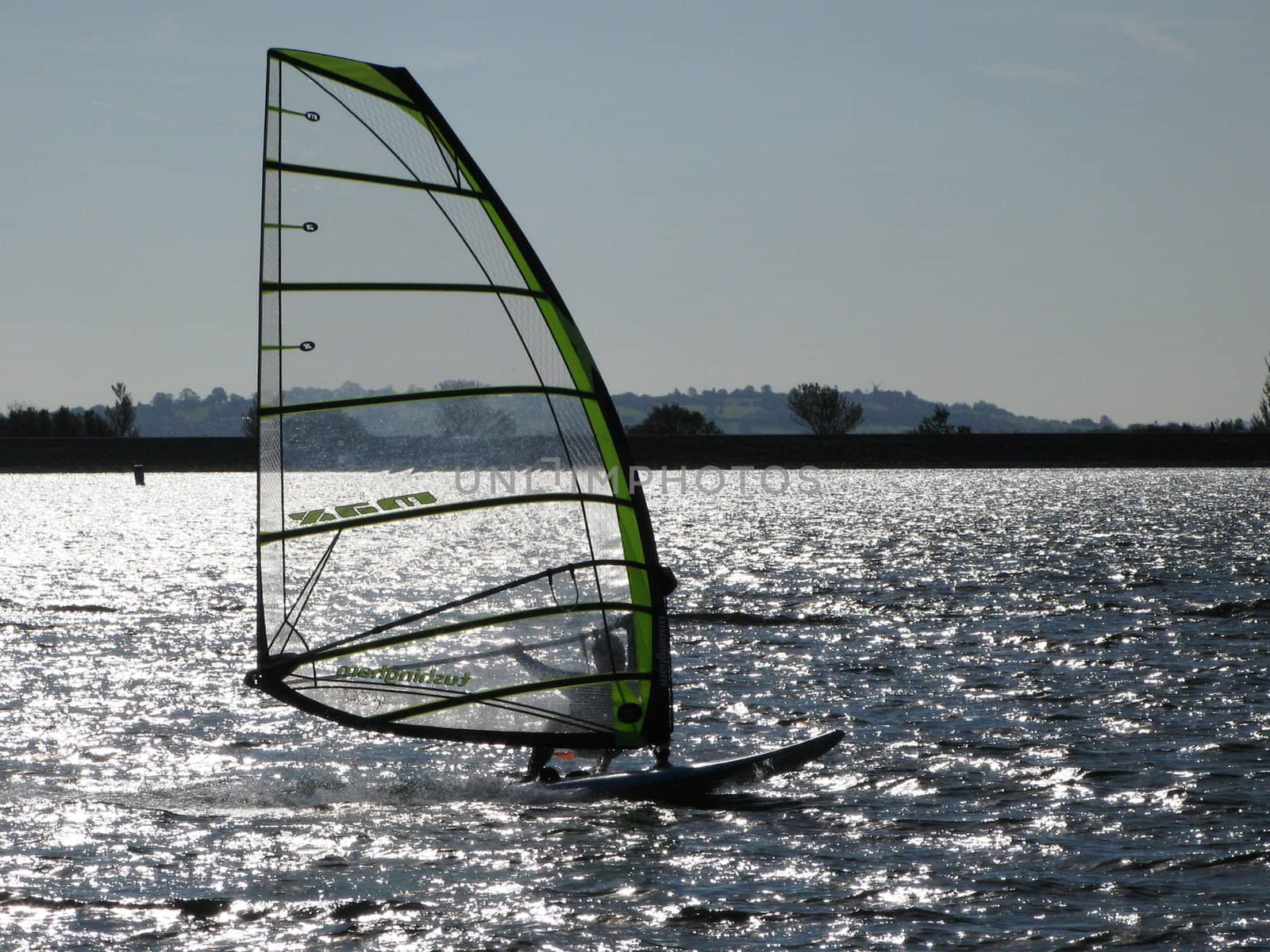 Windsurfing on Draycote Water