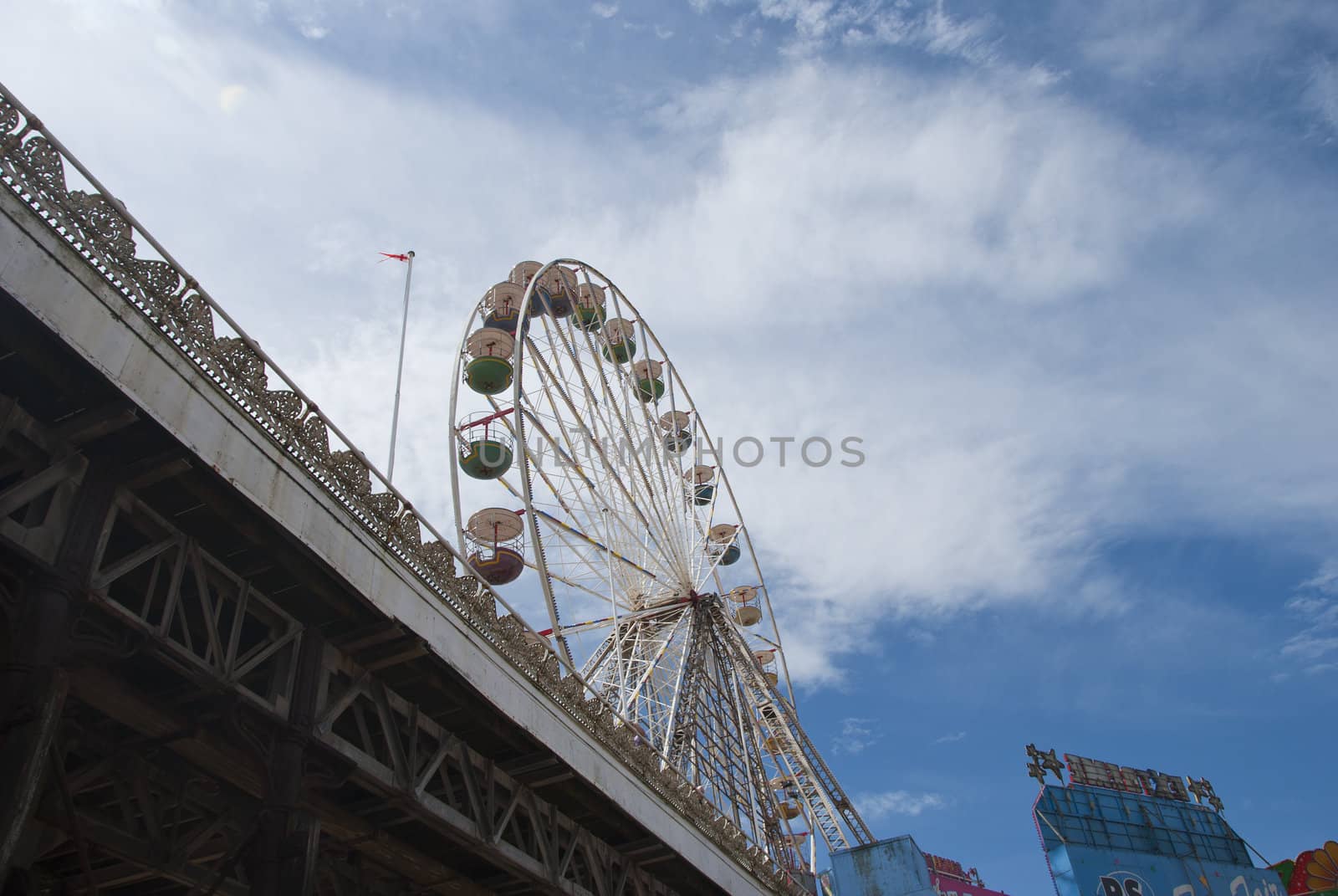 Fairground Wheel and Pier3 by d40xboy