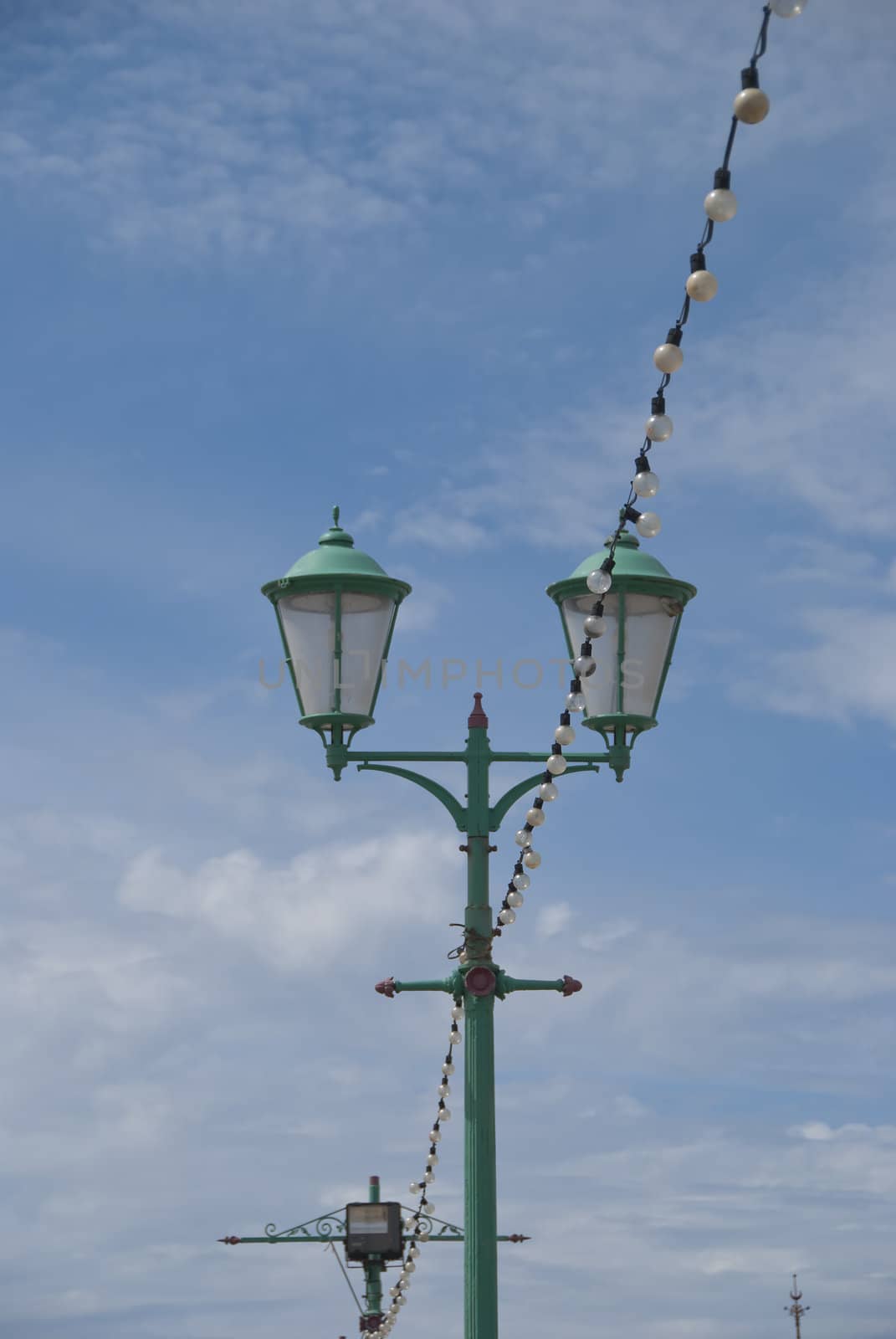 Old Lights on Victorian Pier by d40xboy