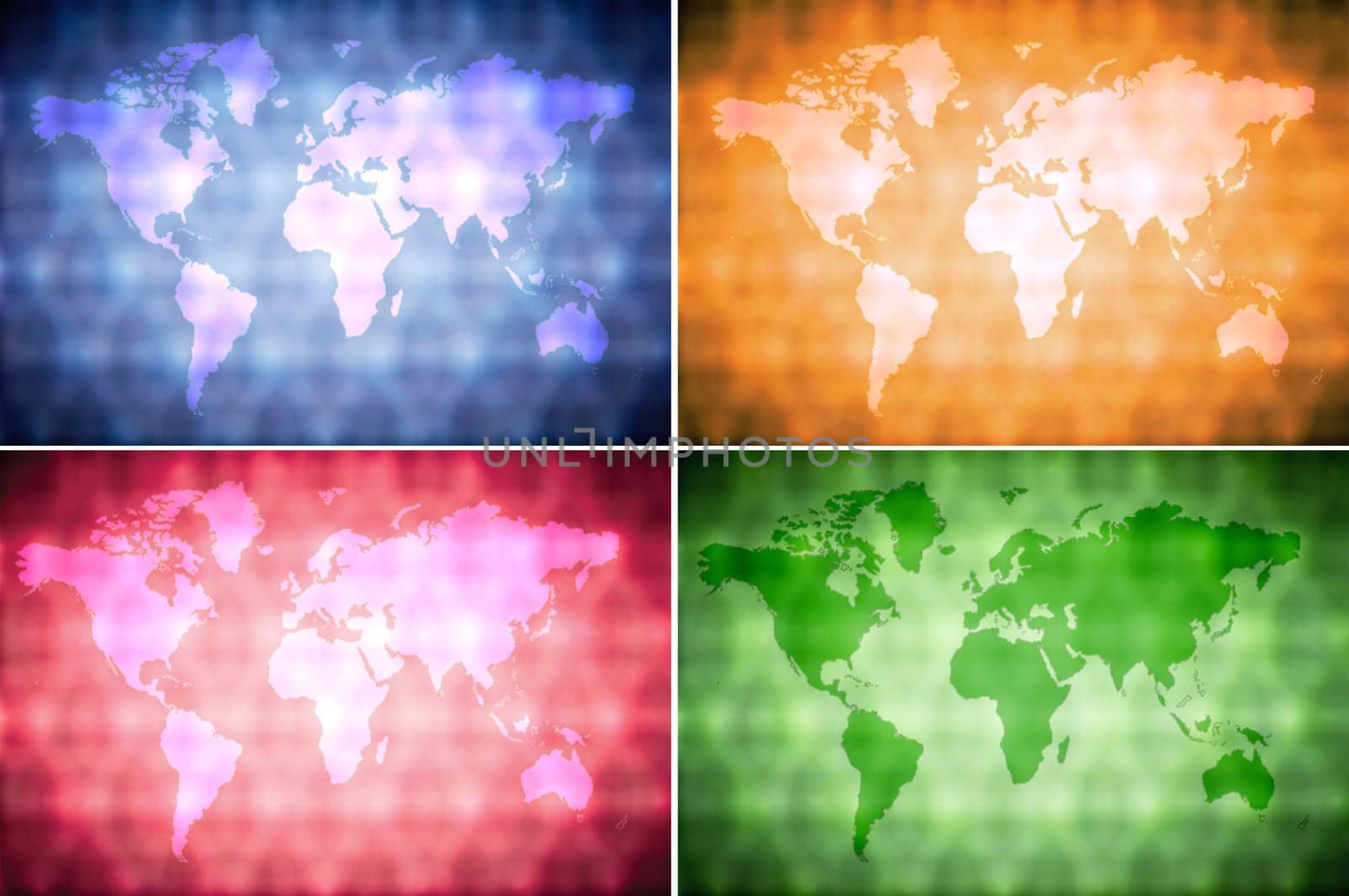 Collection world map background by LeksusTuss