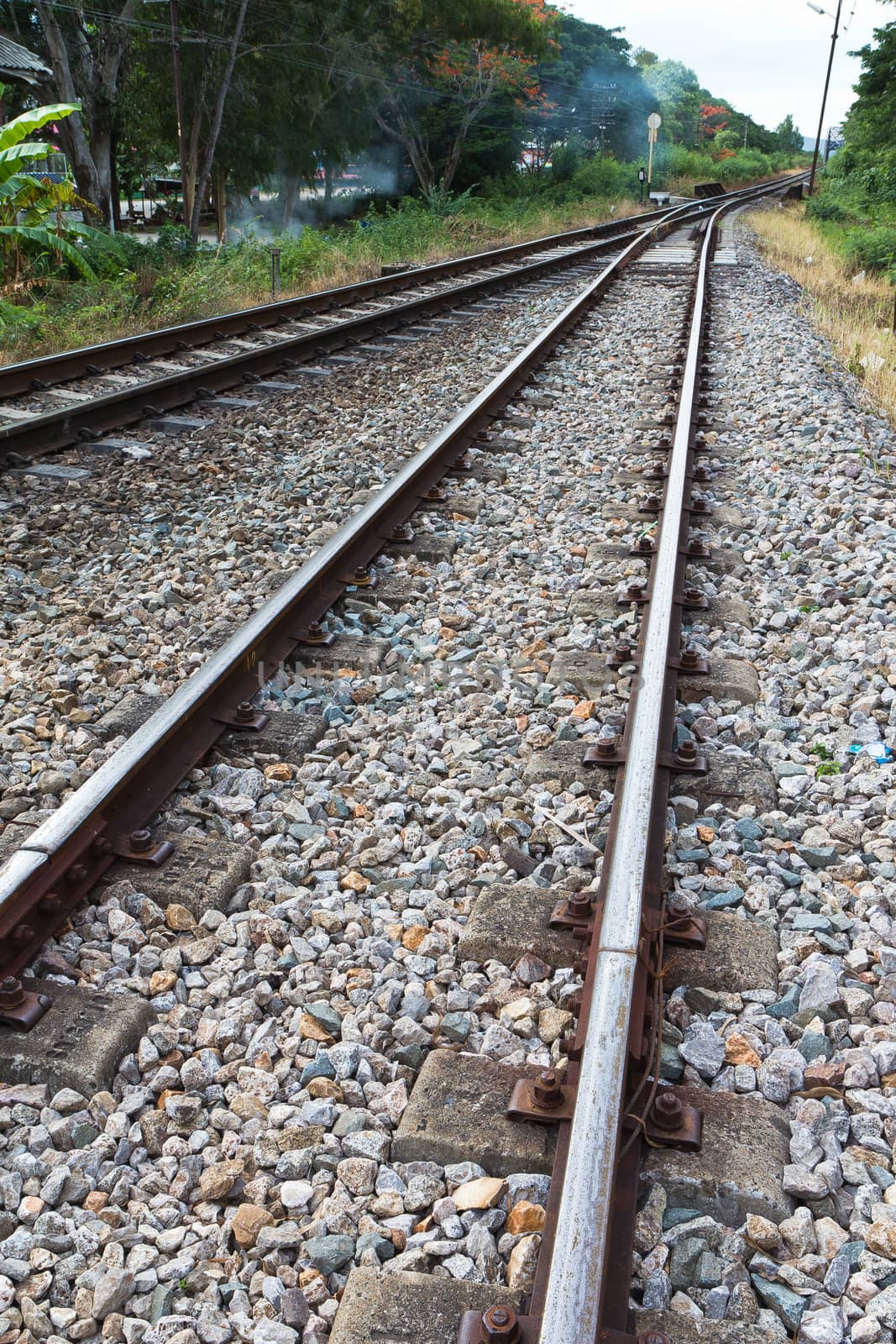 Railroad in Thailand.