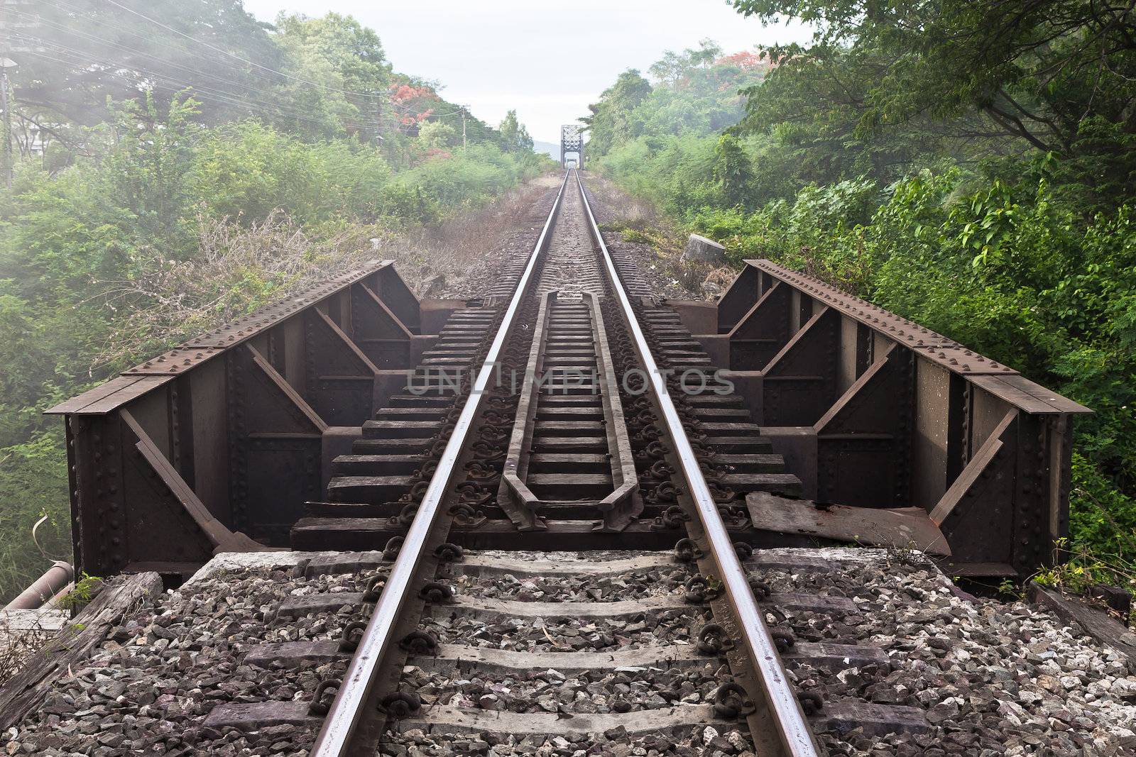 Railroad in Thailand.