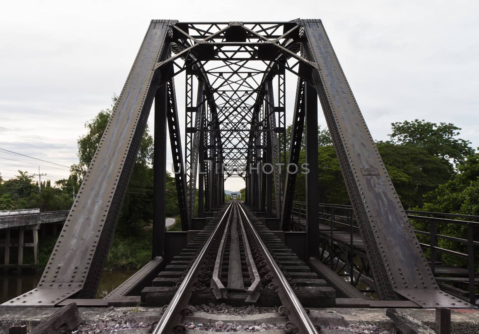 Railroad in Thailand.