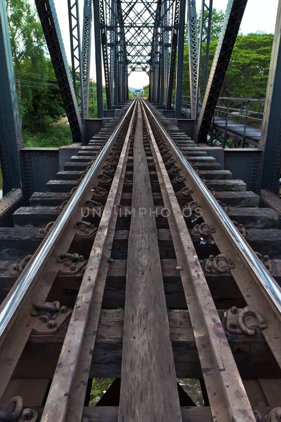 Railroad in Thailand.