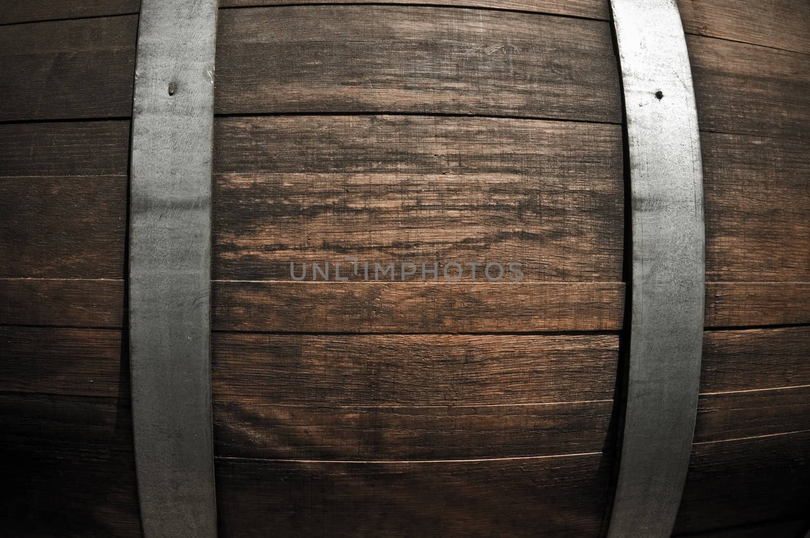 Oak Wine Barrel Close Up