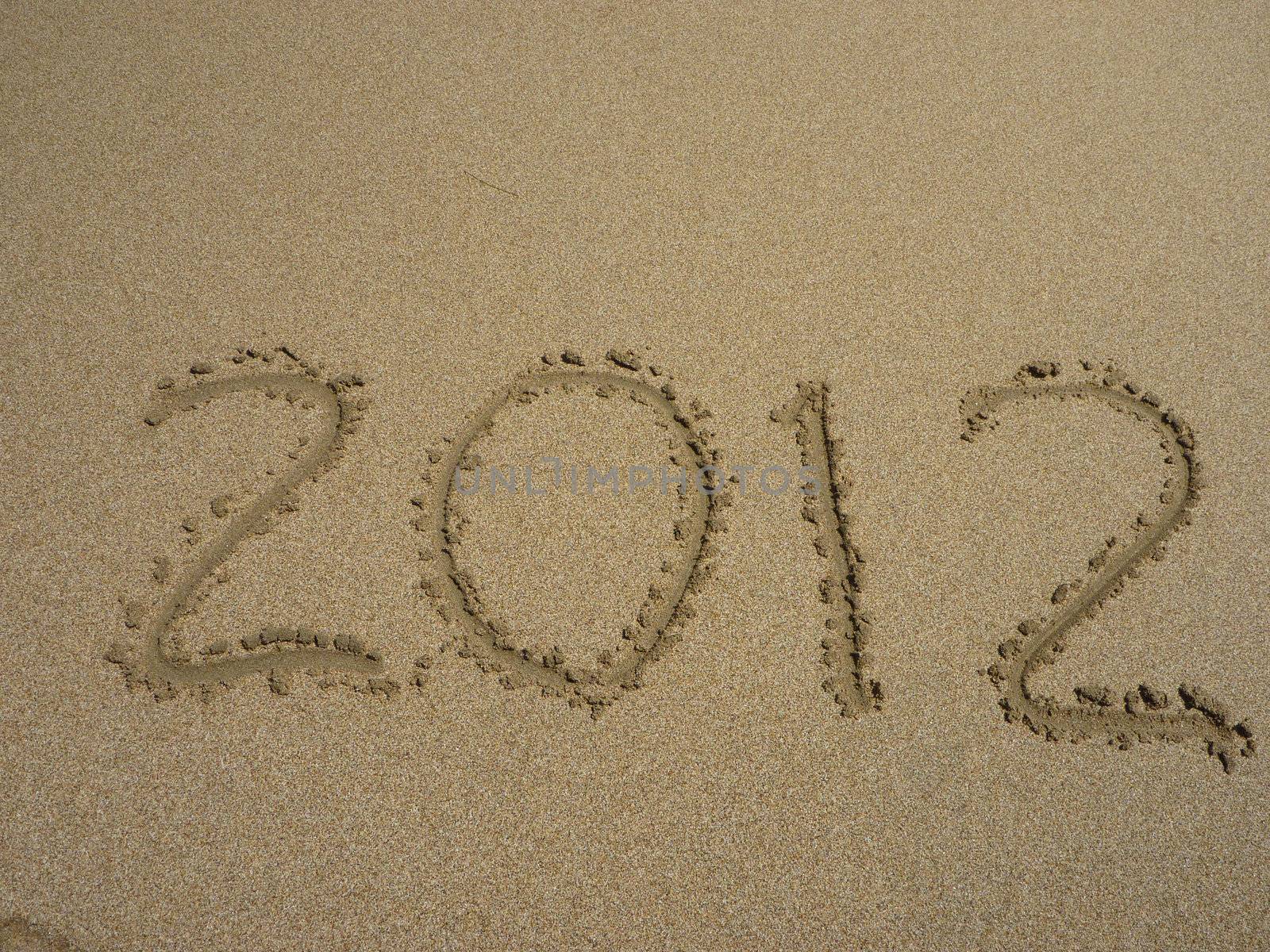 new 2012 year on the beach by foryouinf