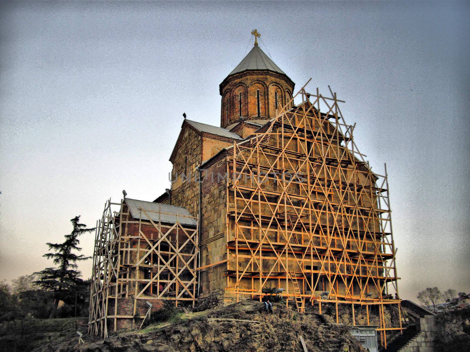 Metexi church at reconstructing time