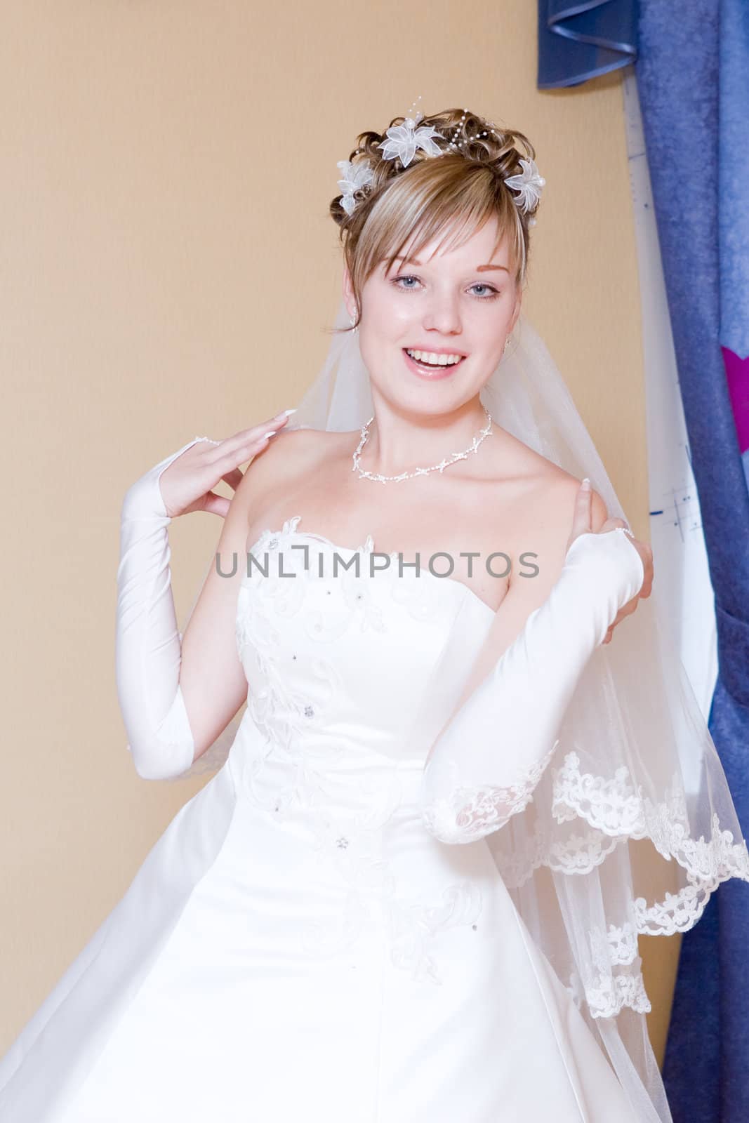 happy young bride by vsurkov