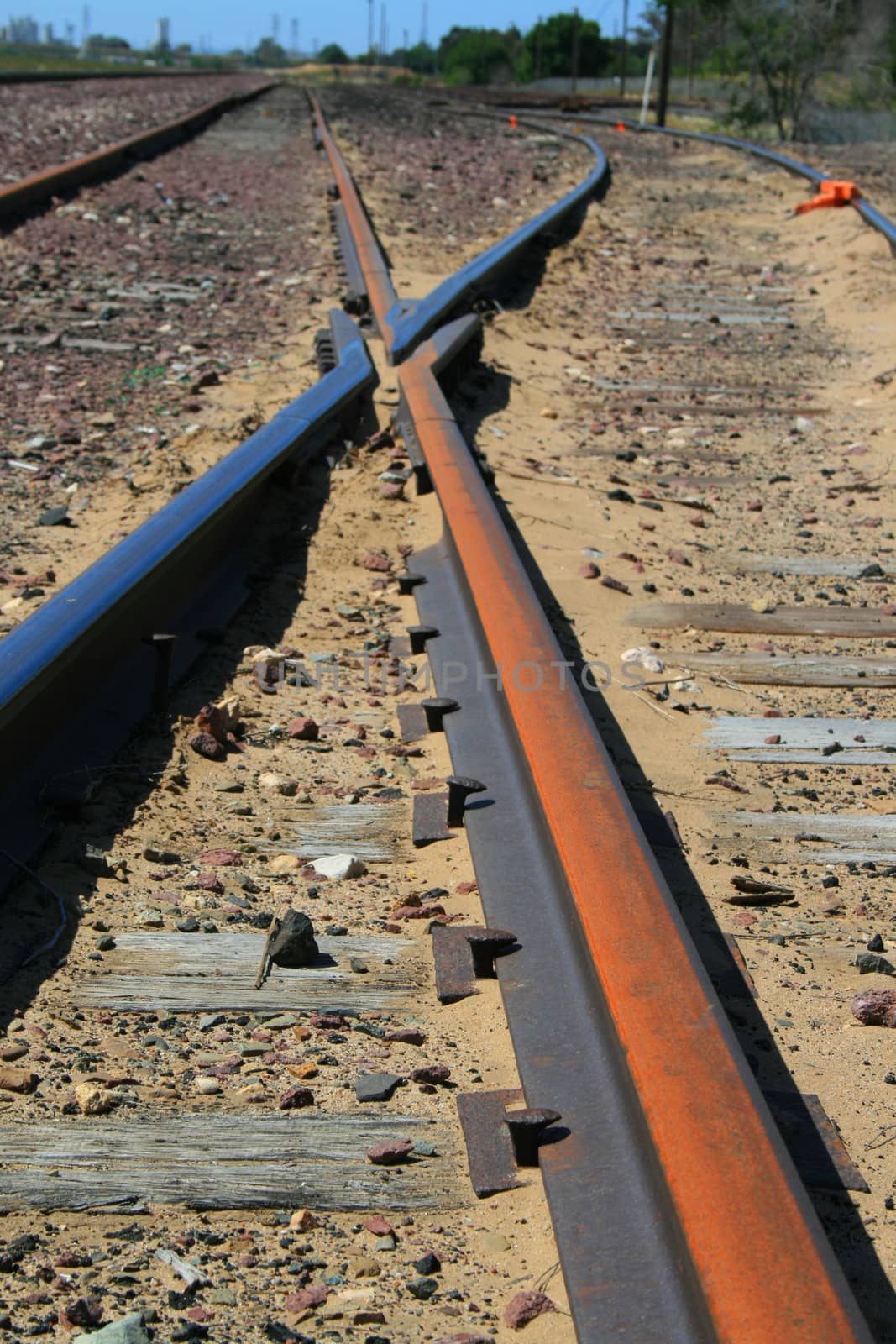 Close up of the infinite railroads.
