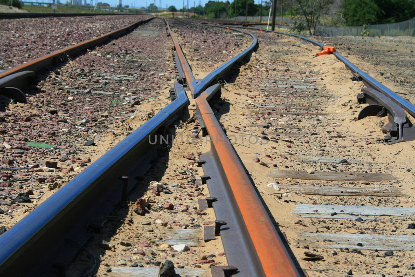 Close up of the infinite railroads.
