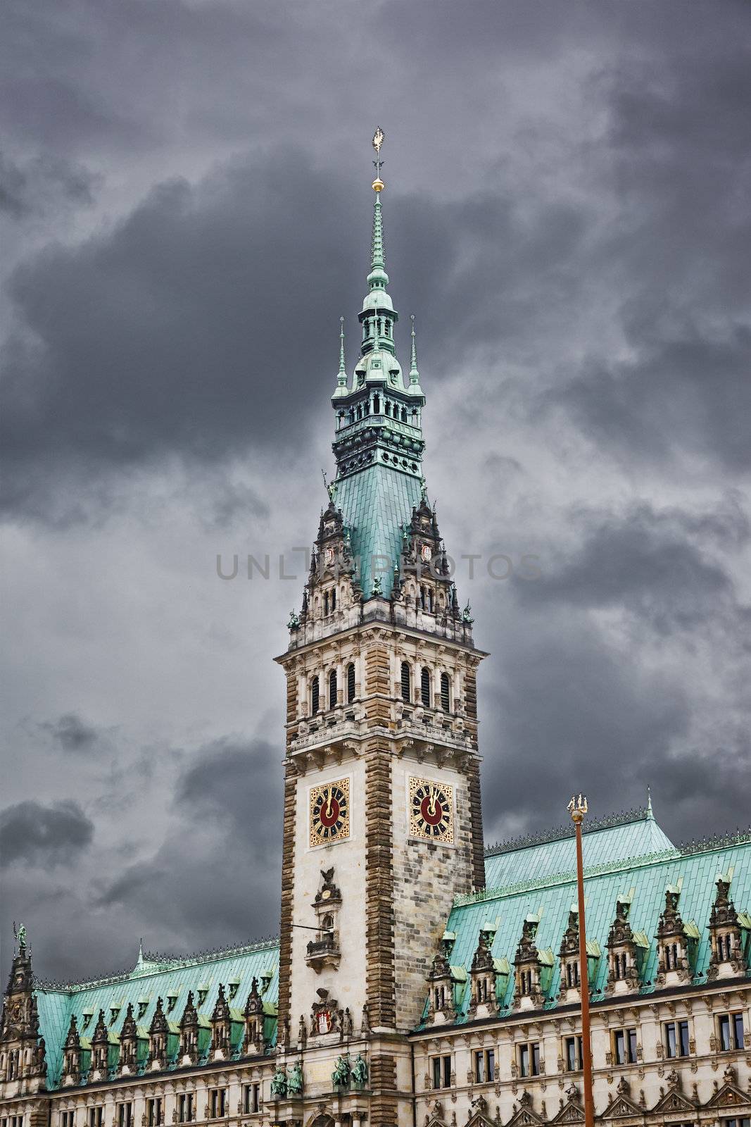 An image of the Hamburg city hall
