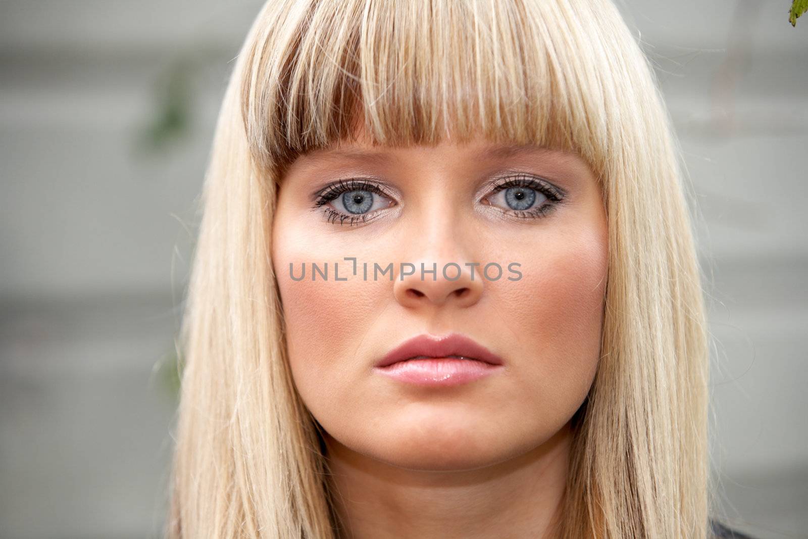 Portrait of young woman, close-up