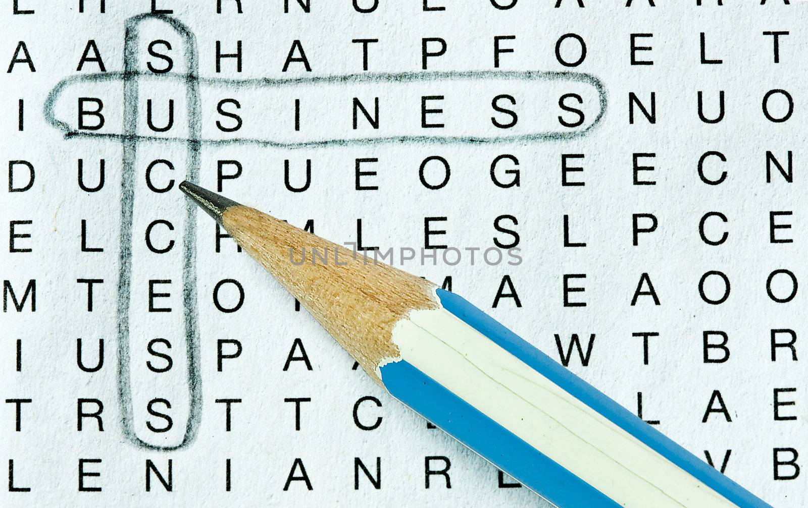 wordsearch (business success concept)