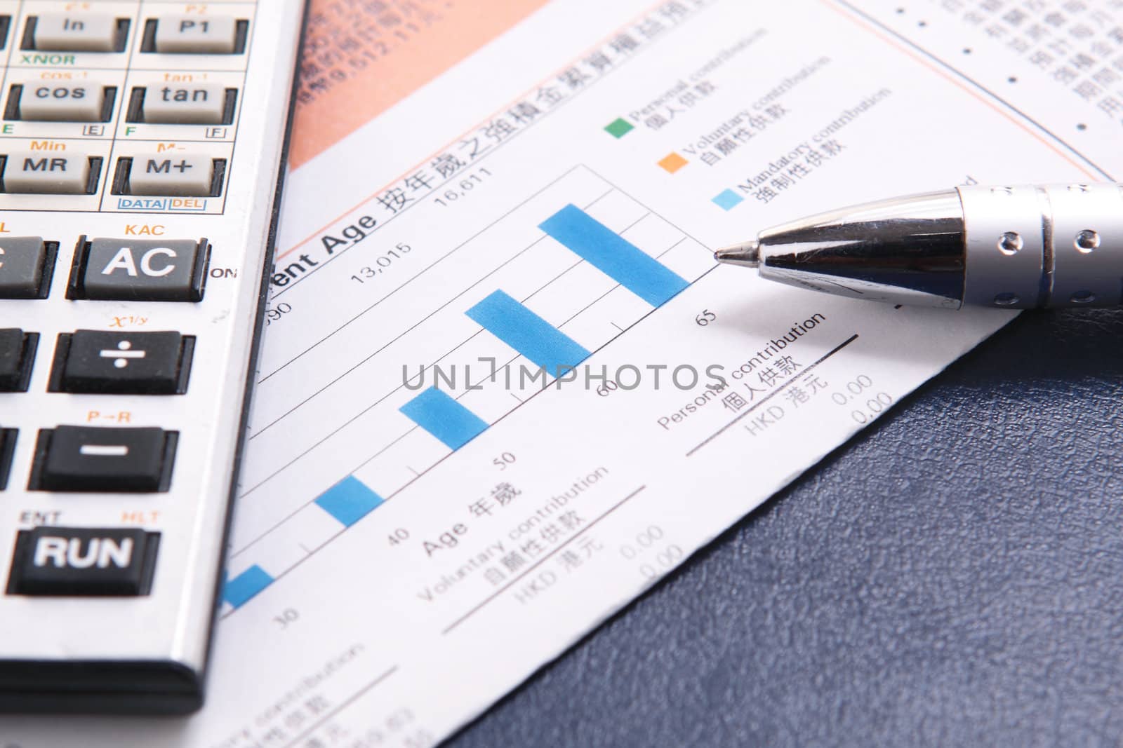 Financial concept: analyzing.