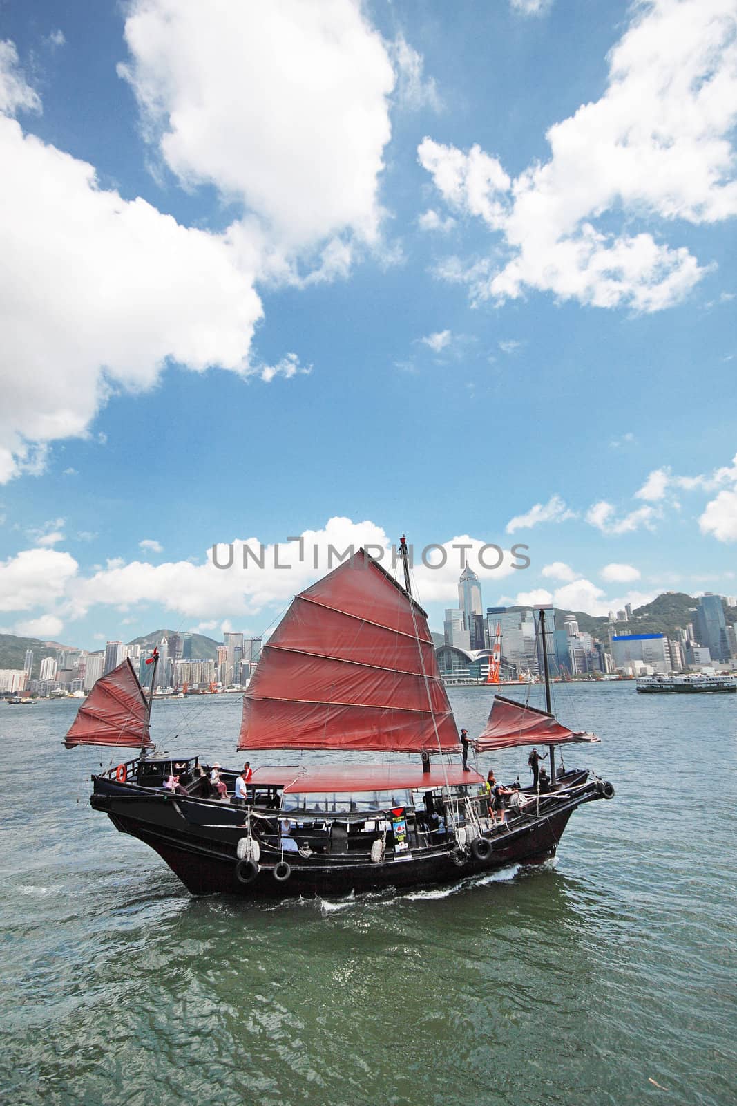 Hong Kong junk boat 
