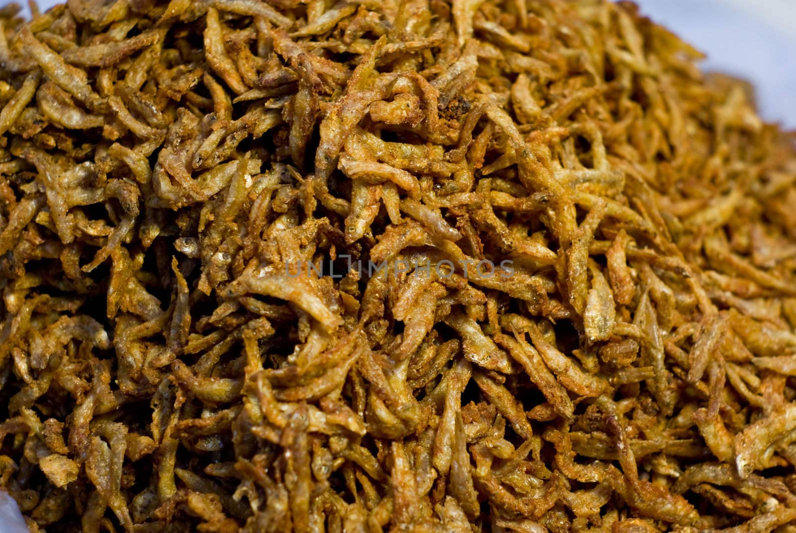 Fried fish on paper , Thai food