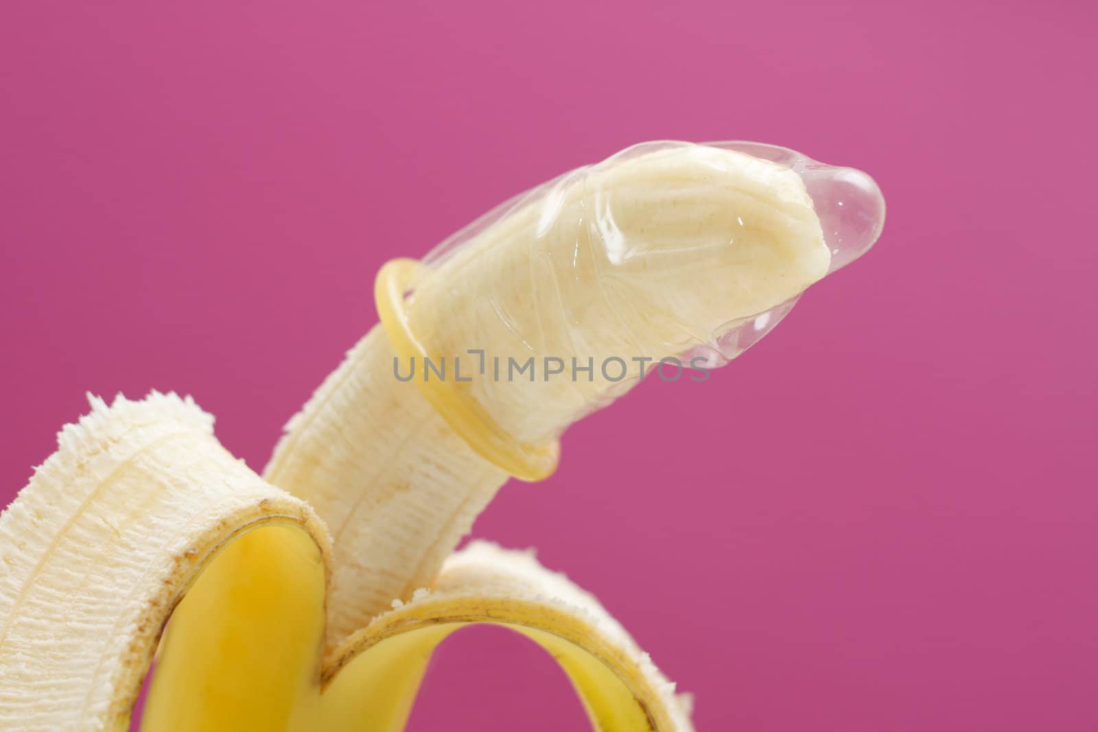 Banana wearing condom by leeser