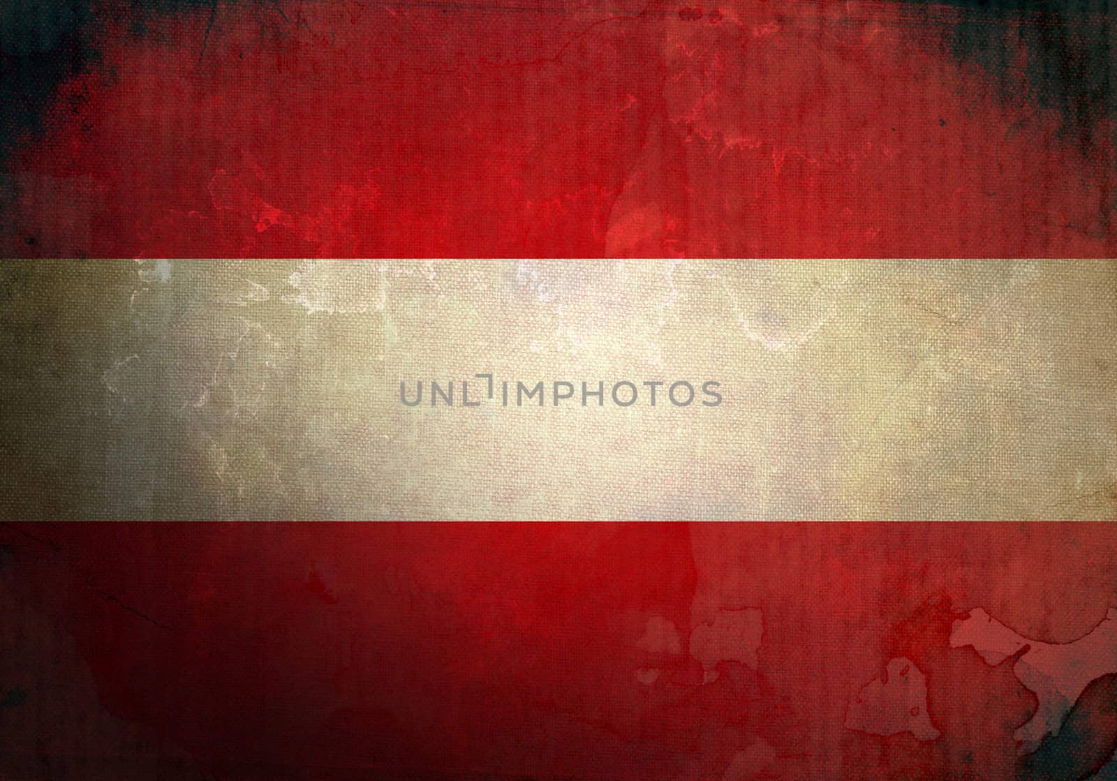 Austria flag on old and vintage grunge texture