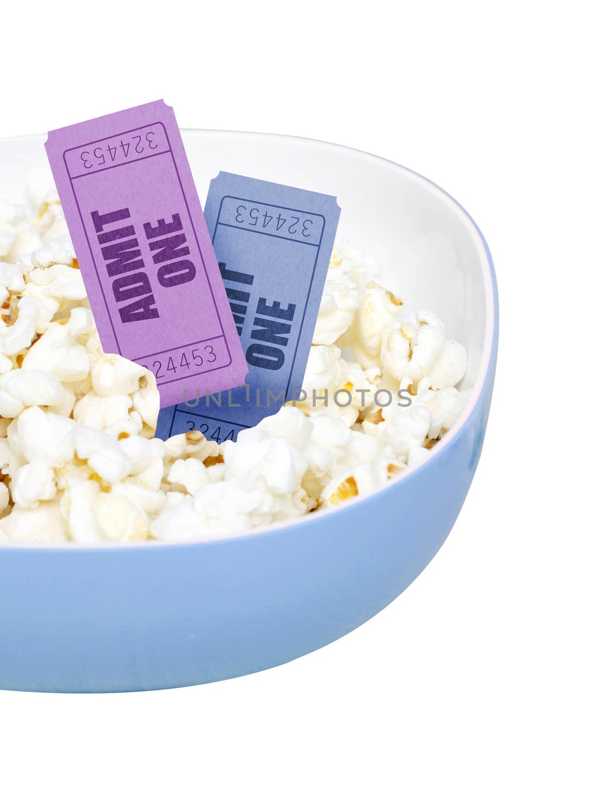 Popcorn and movie tickets by leeser