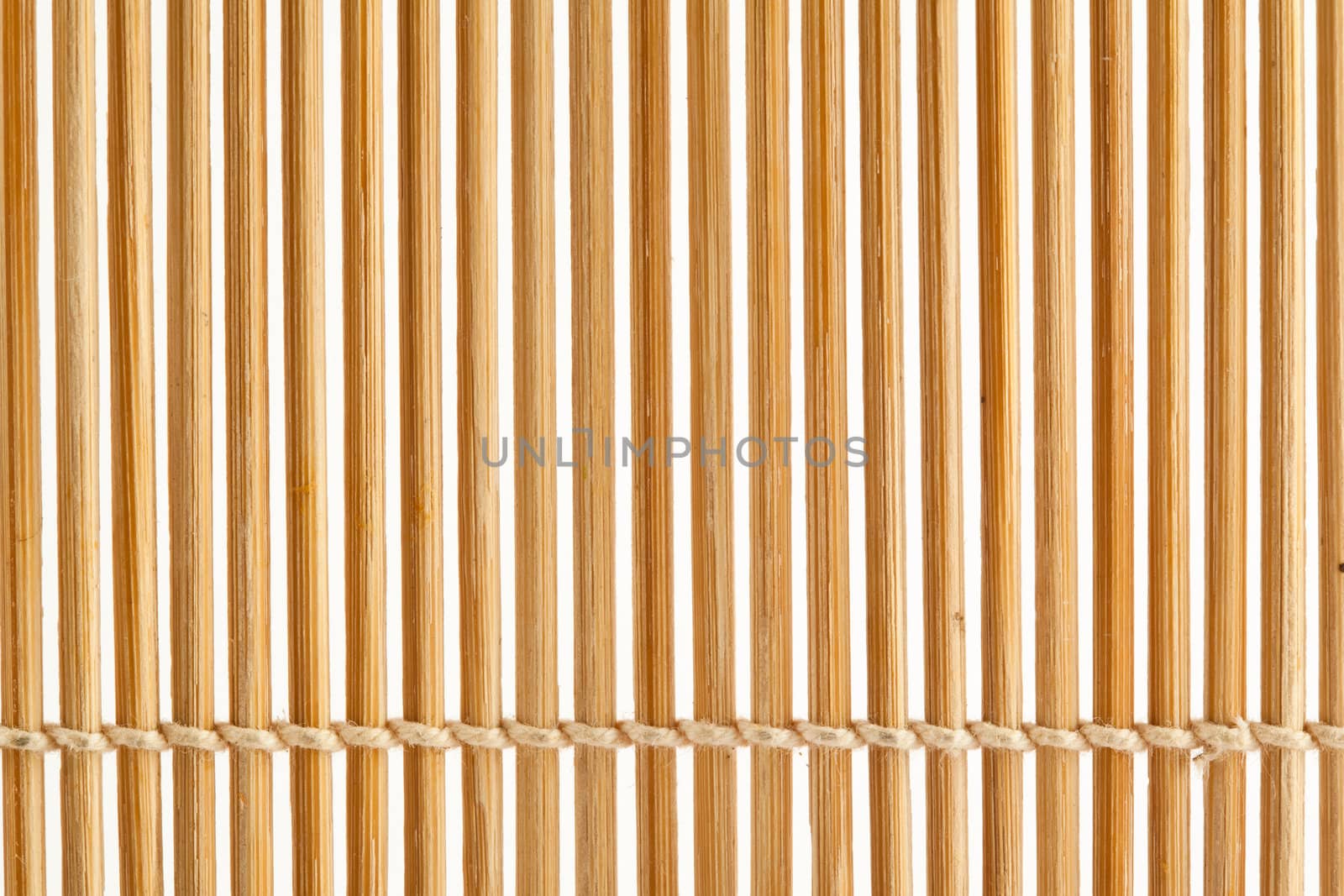 Close up a bamboo mat