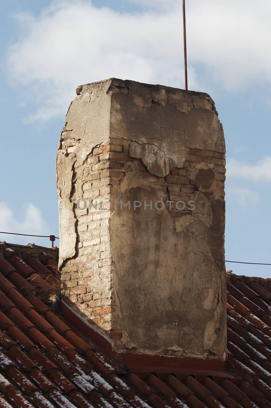 old chimney shaft by Mibuch