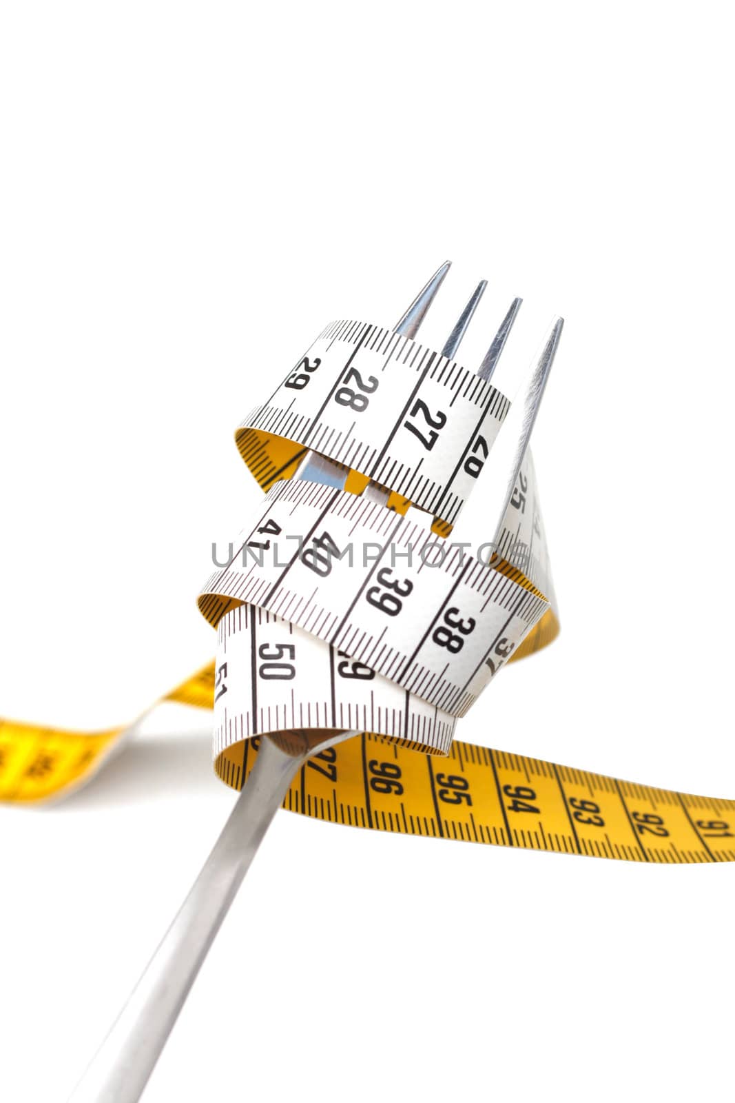 Conceptual image of dieting