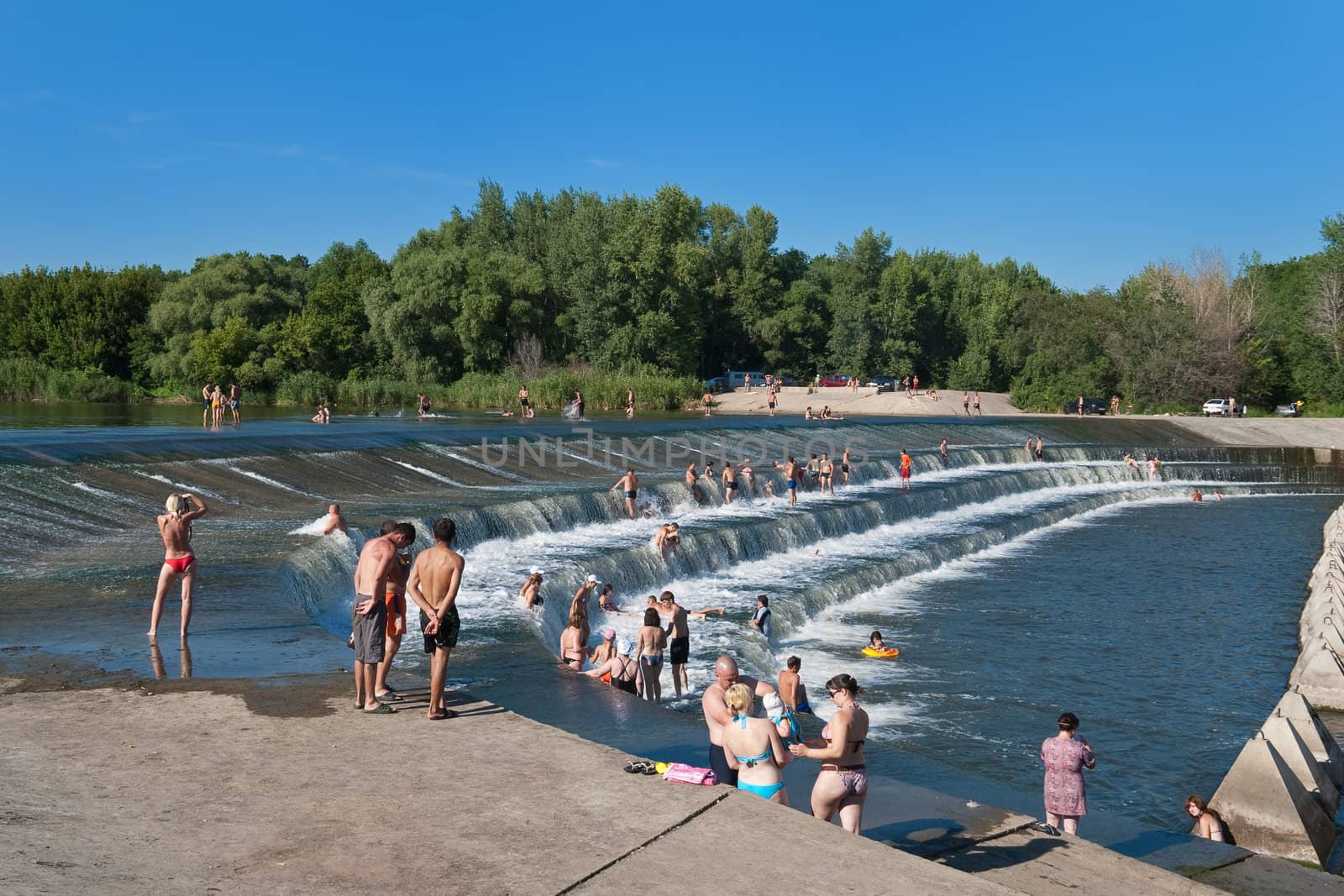 Overflow Weir of the River Great Irgiz, Saratov region, Russia.
(Geo Location: 51.8794°N 48.3080°E)