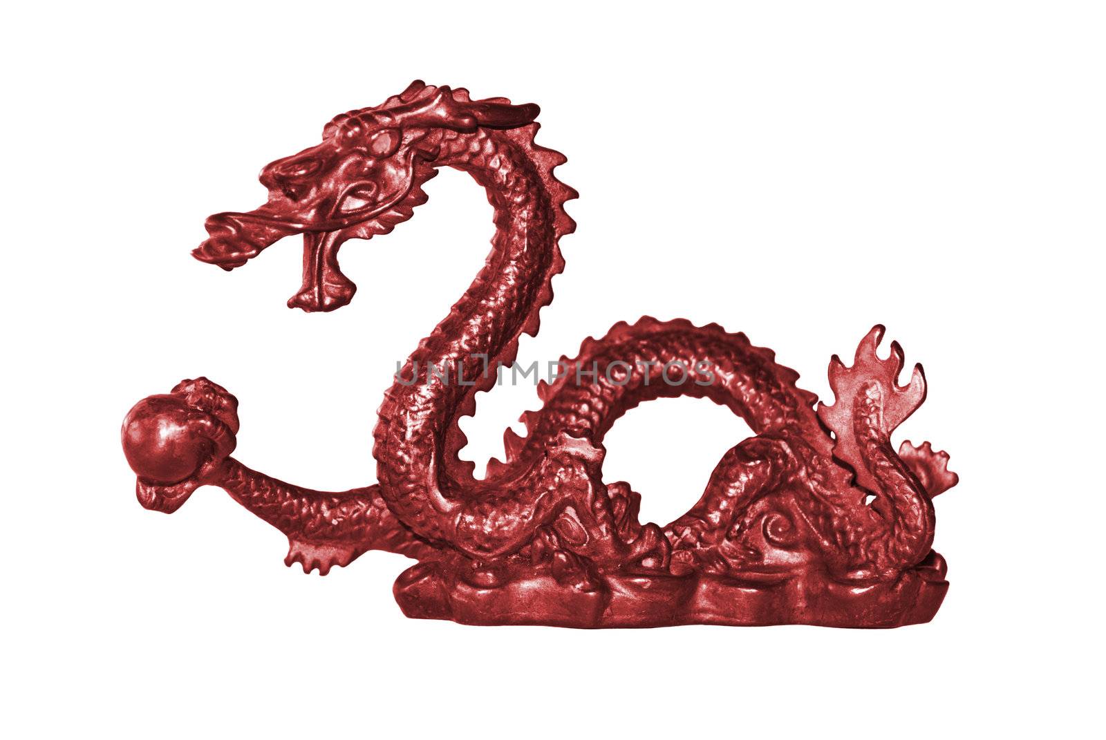 Chinese red dragon, symbol of New Year 2012