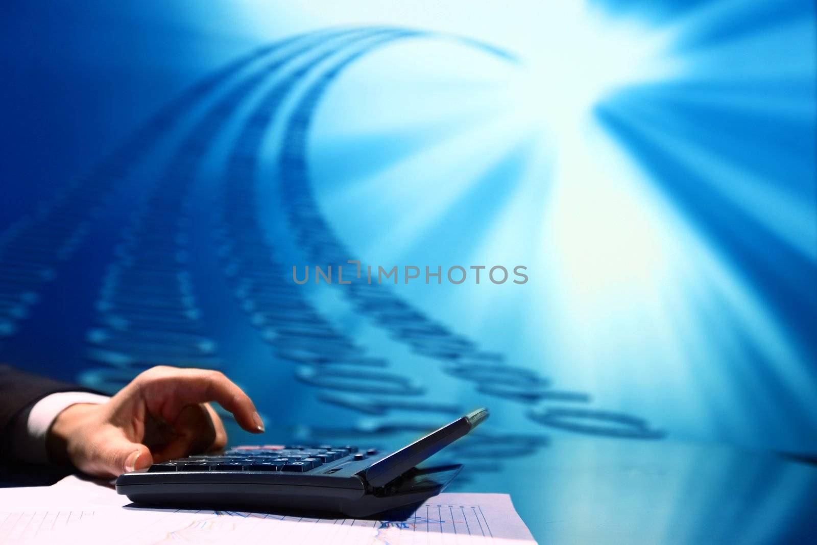 businessman data info technology concept