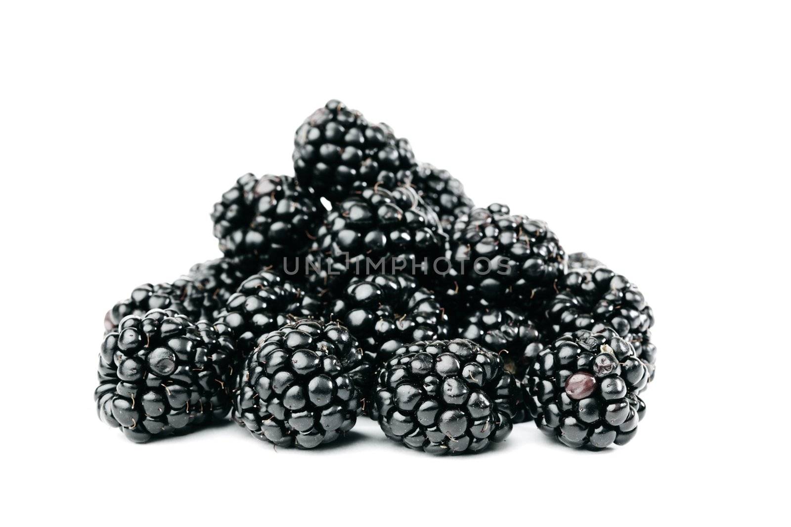 blackberry  isolated on white background