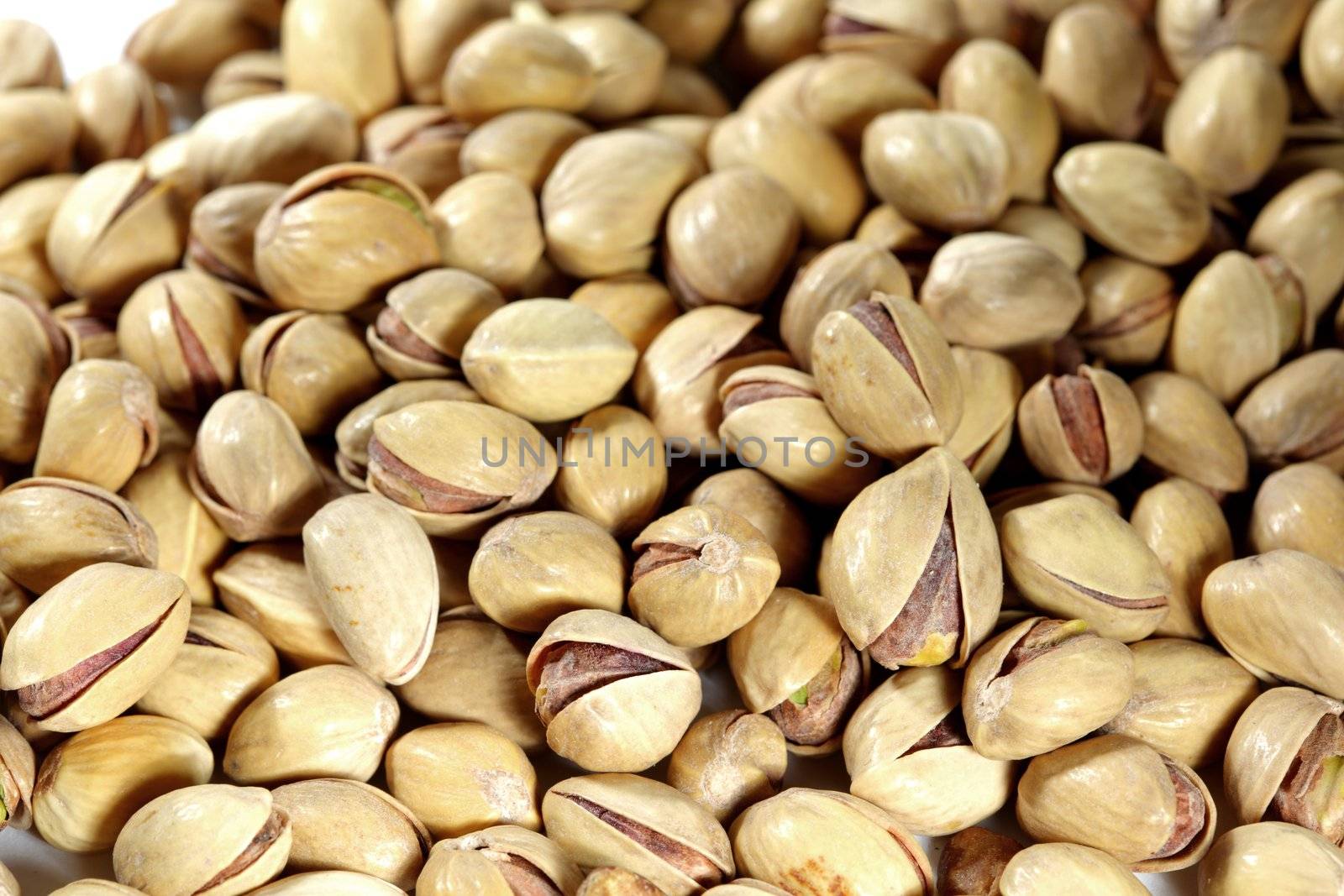 pistachios background macro close up