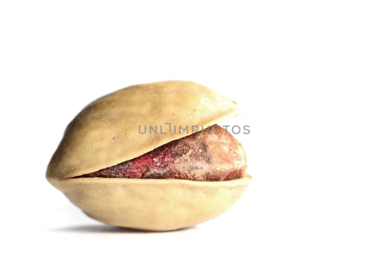 pistachios isolated on white background