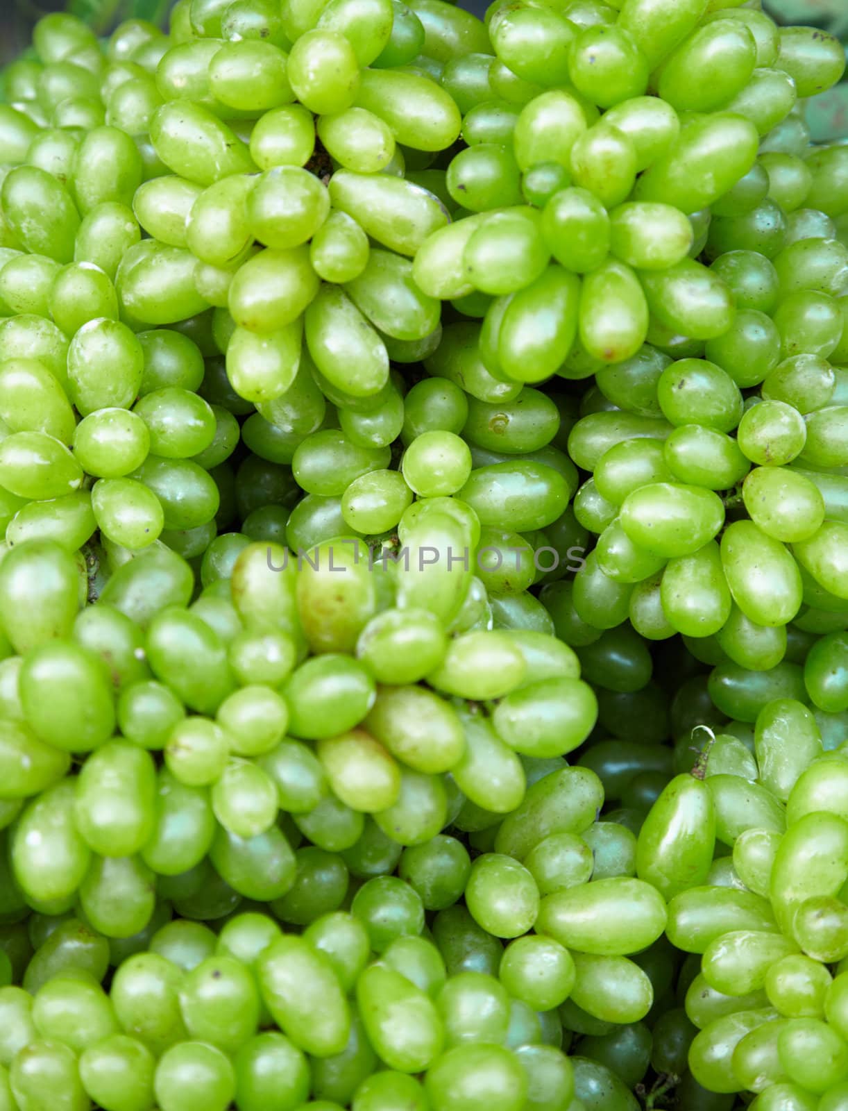 Green grapes - edible background by pzaxe
