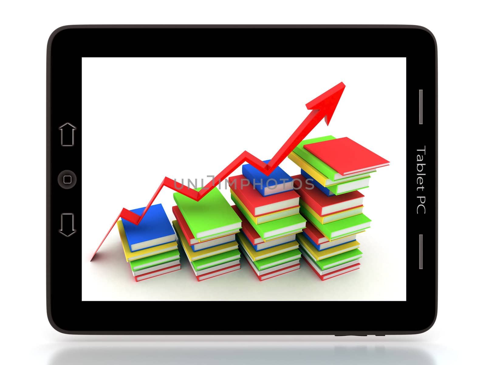 Image of computer technology on a white background isolated