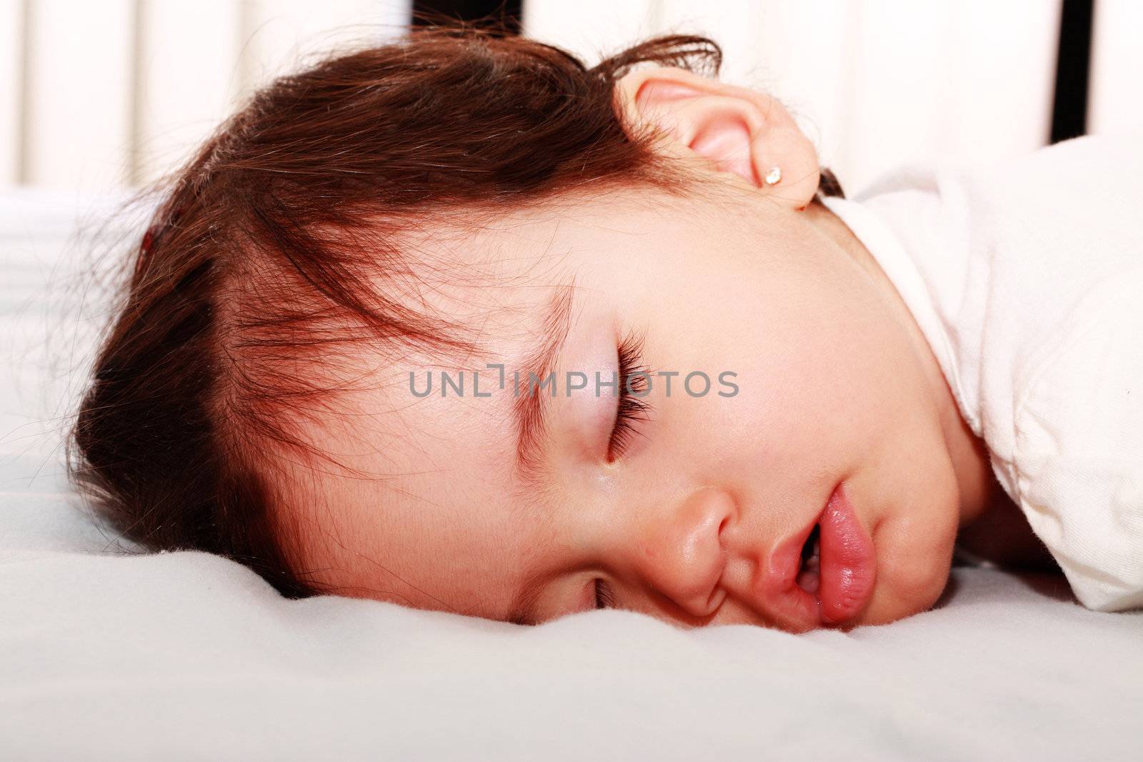 Close up of sleeping baby