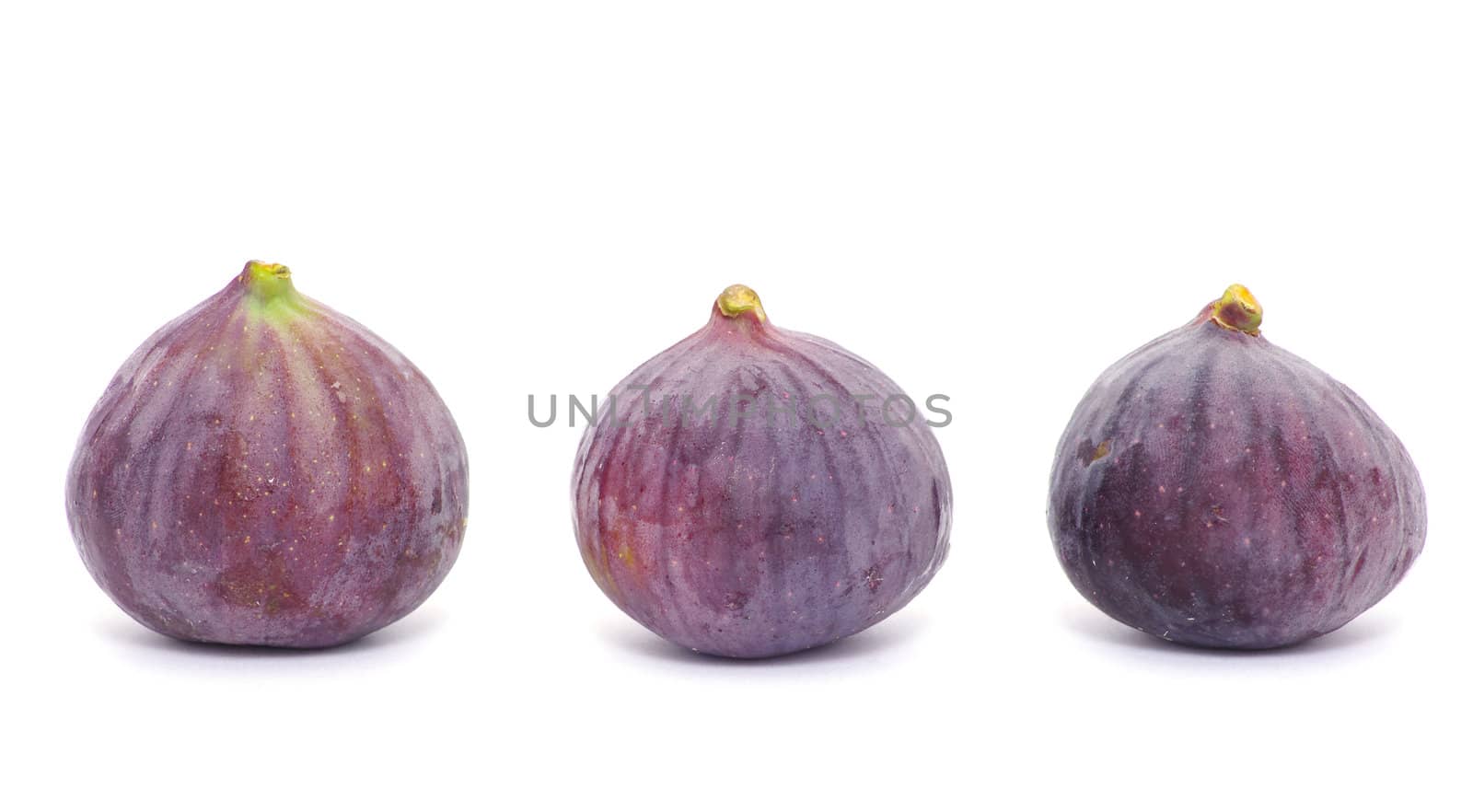 Fresh figs isolated on white