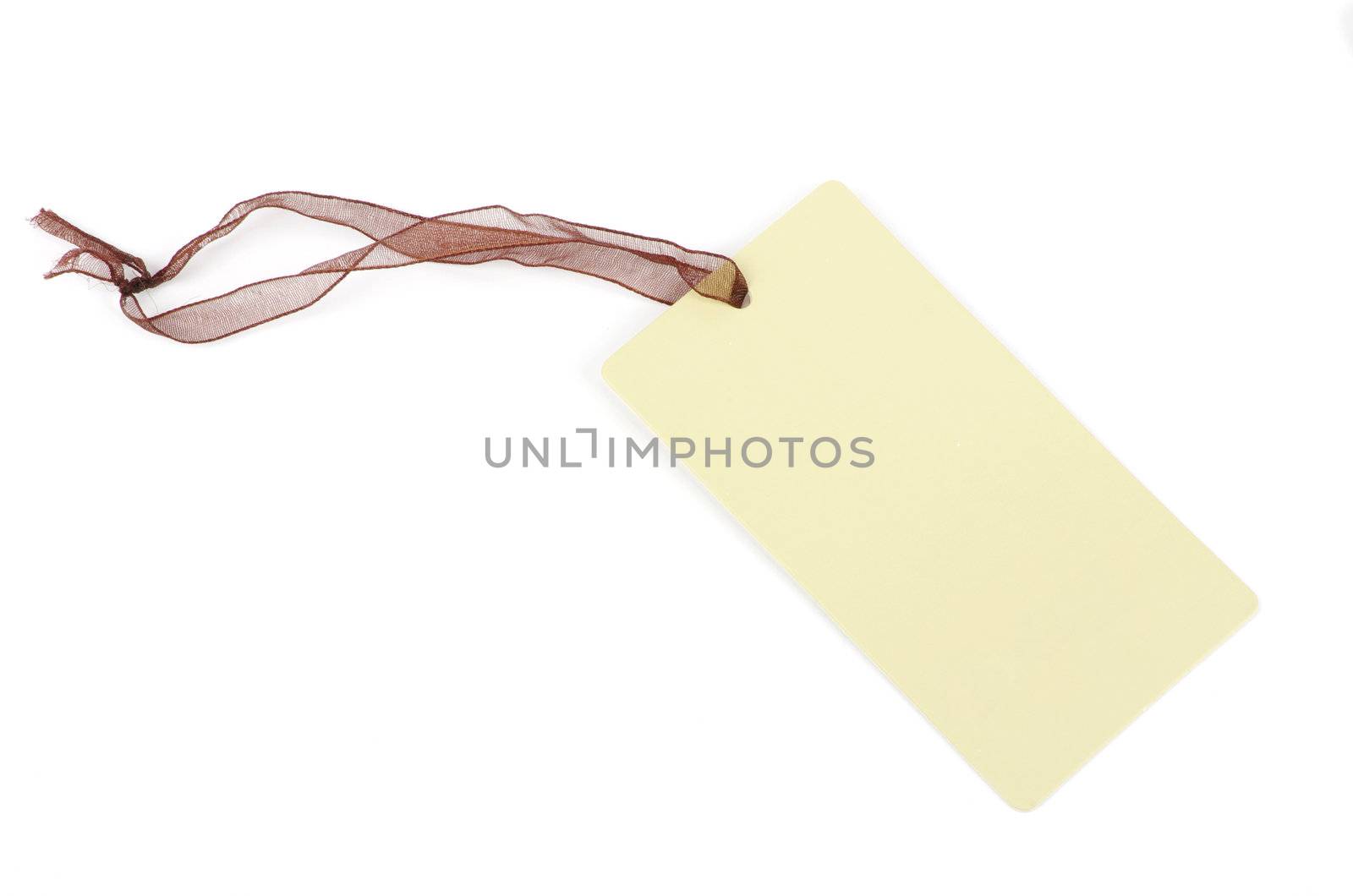 Blank tag isolated on a white backgrounds