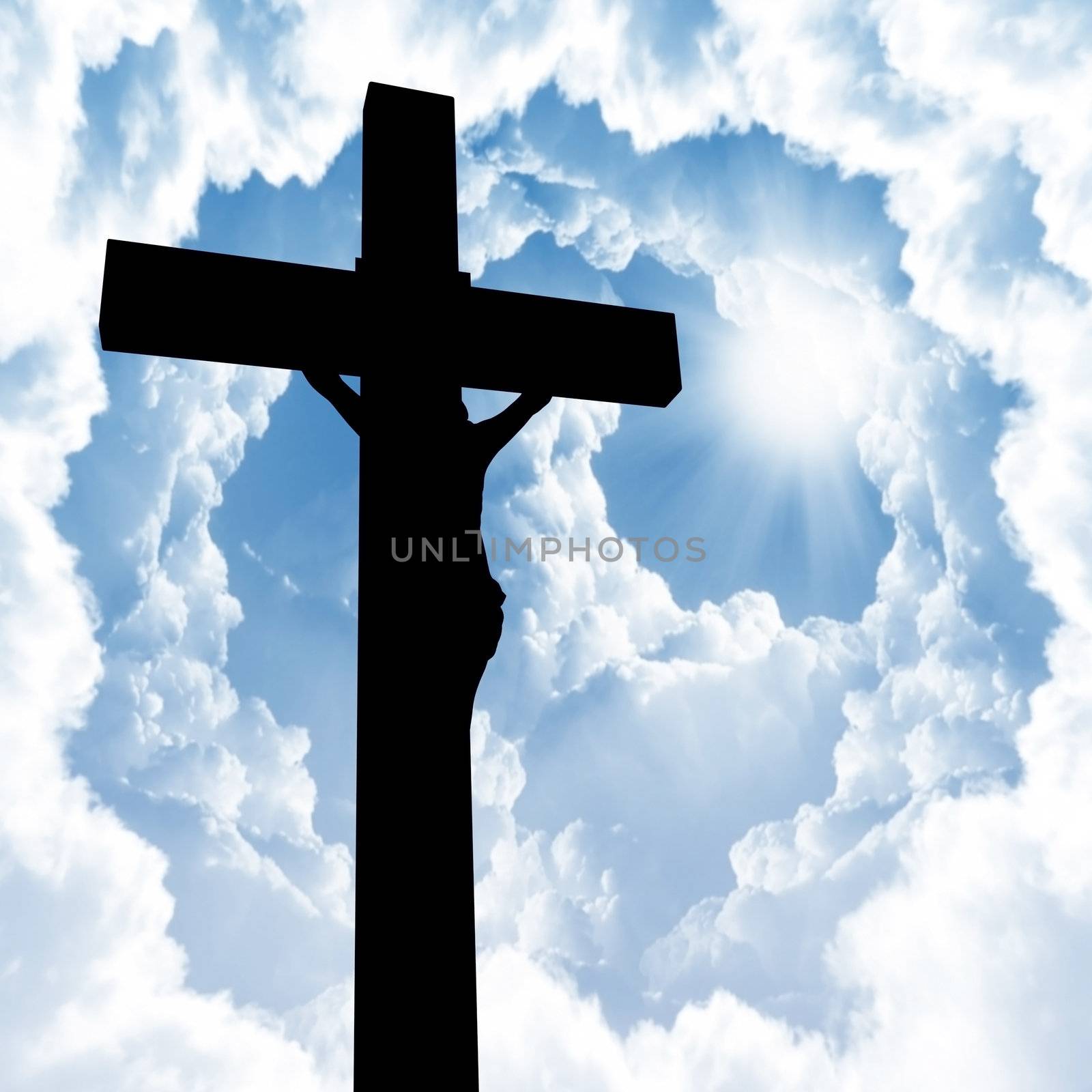Photo holy bible and cross on a wooden brown background