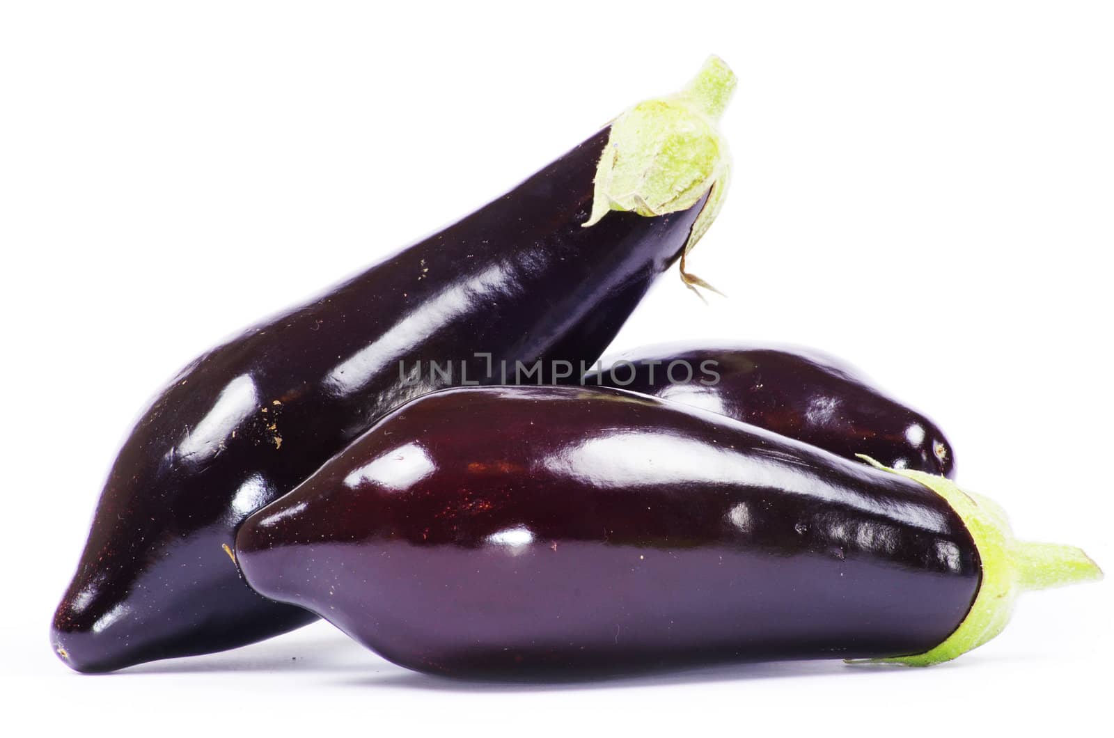 aubergine isolated on white background