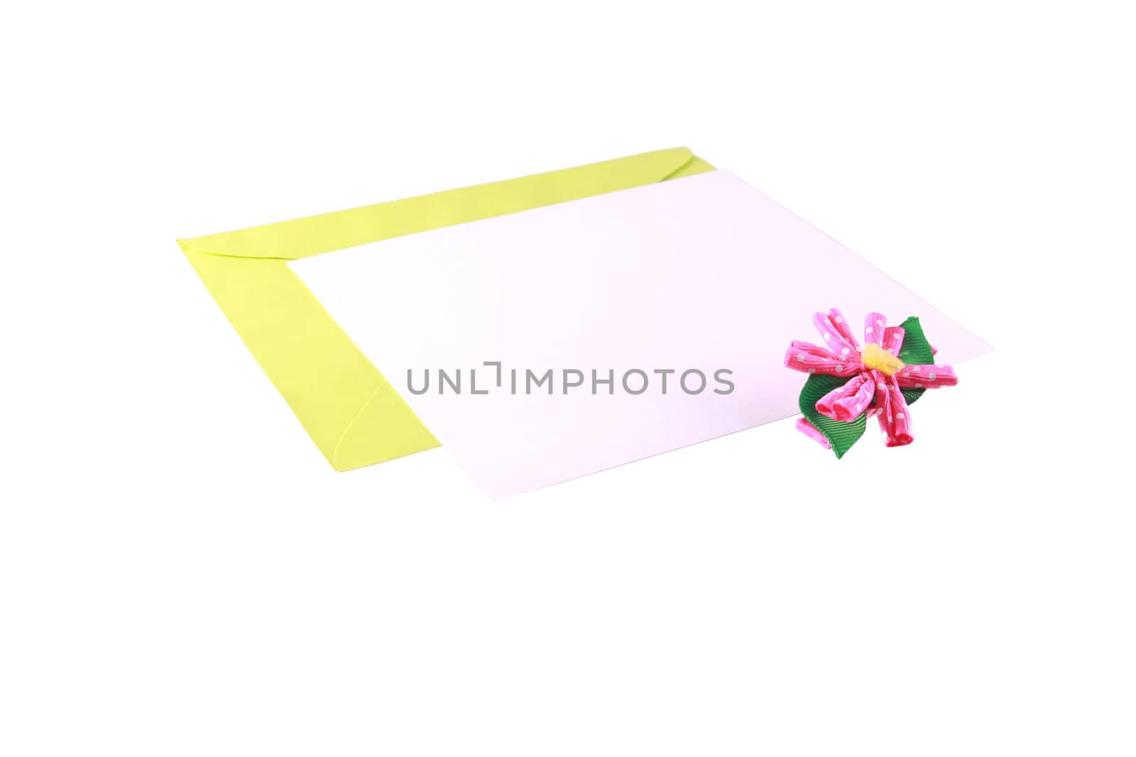 Blank Note Card and Envelope
